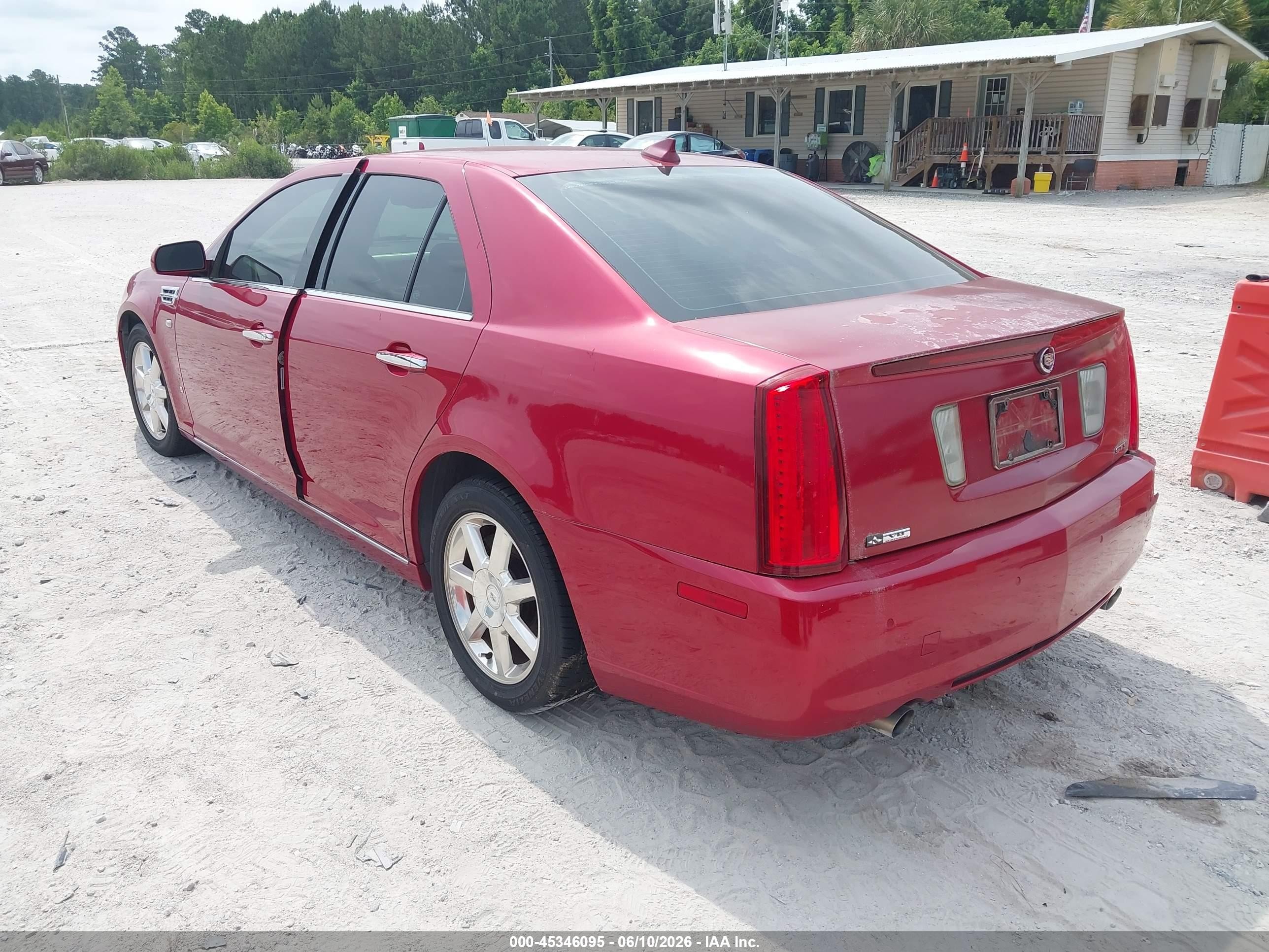 2009 Cadillac Sts Rwd W/1se Burgundy vin: 1G6DZ67A290173057