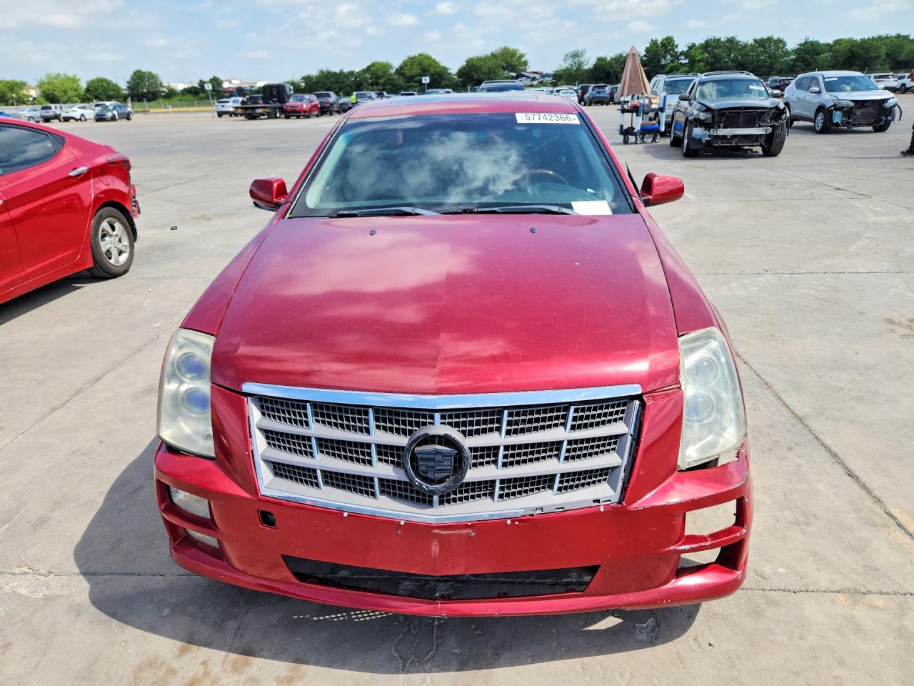 2008 Cadillac Sts Red vin: 1G6DZ67A680201859