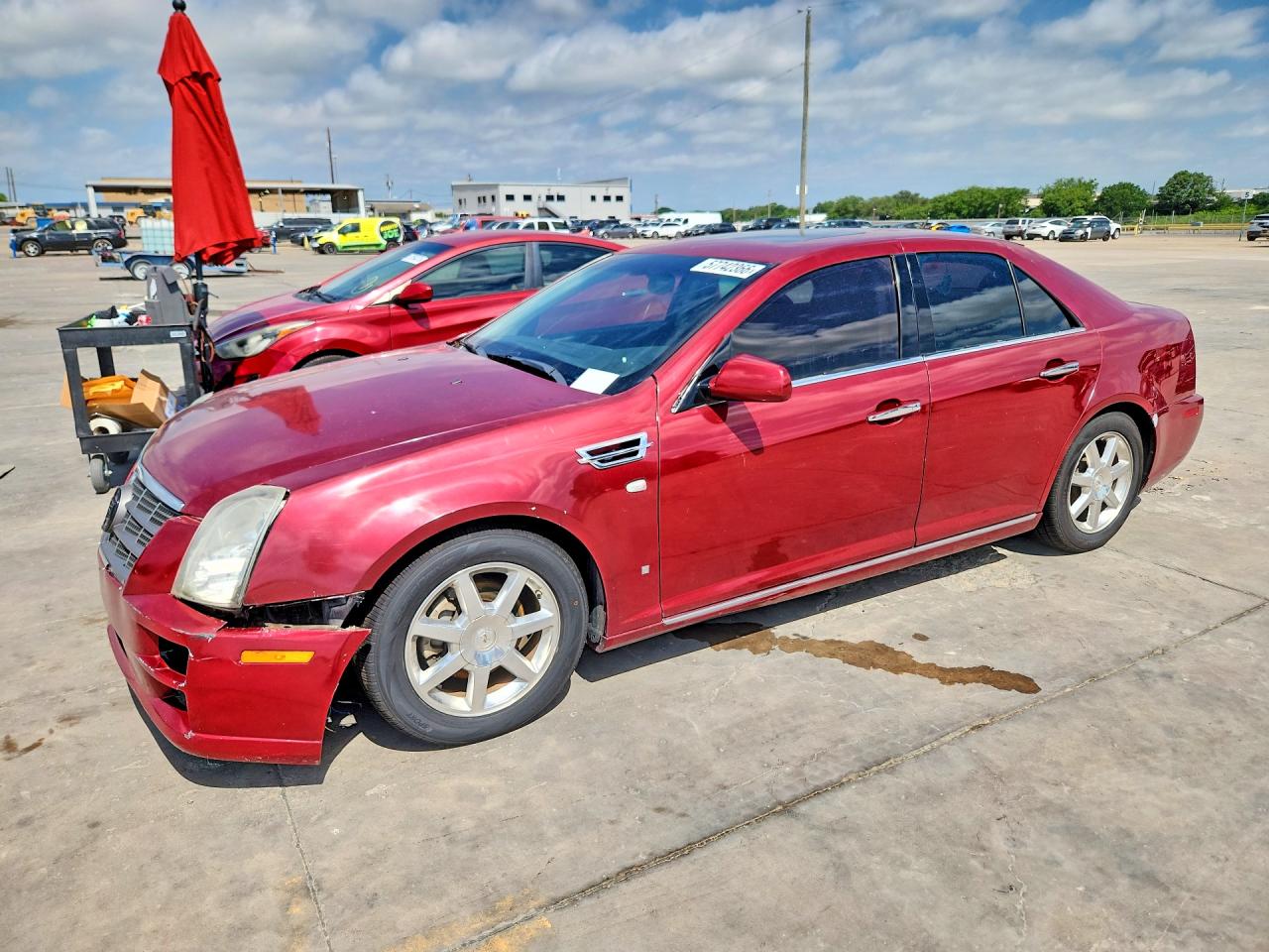 2008 Cadillac Sts Red vin: 1G6DZ67A680201859