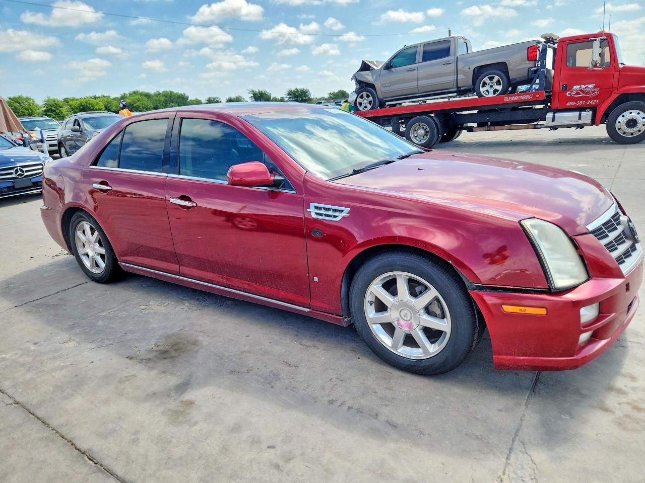 2008 Cadillac Sts Red vin: 1G6DZ67A680201859