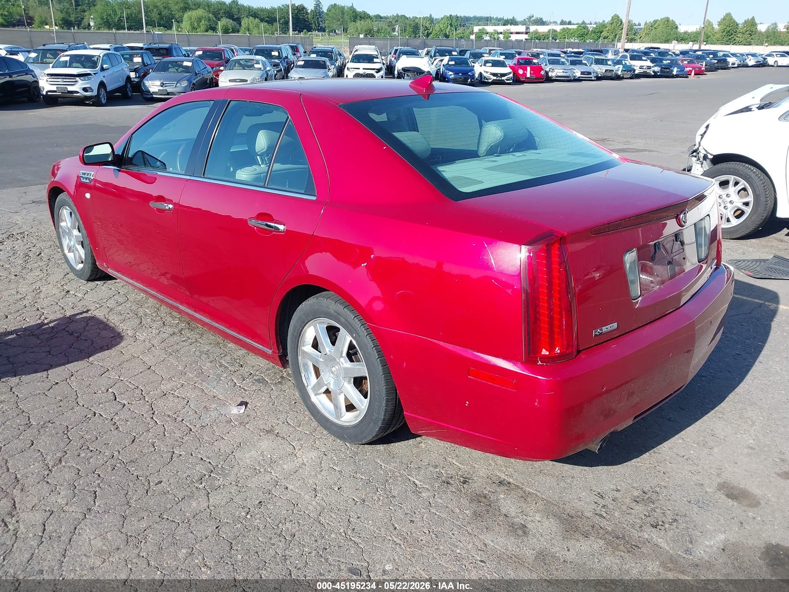 2009 Cadillac Sts V8 Red vin: 1G6DZ67A690174213