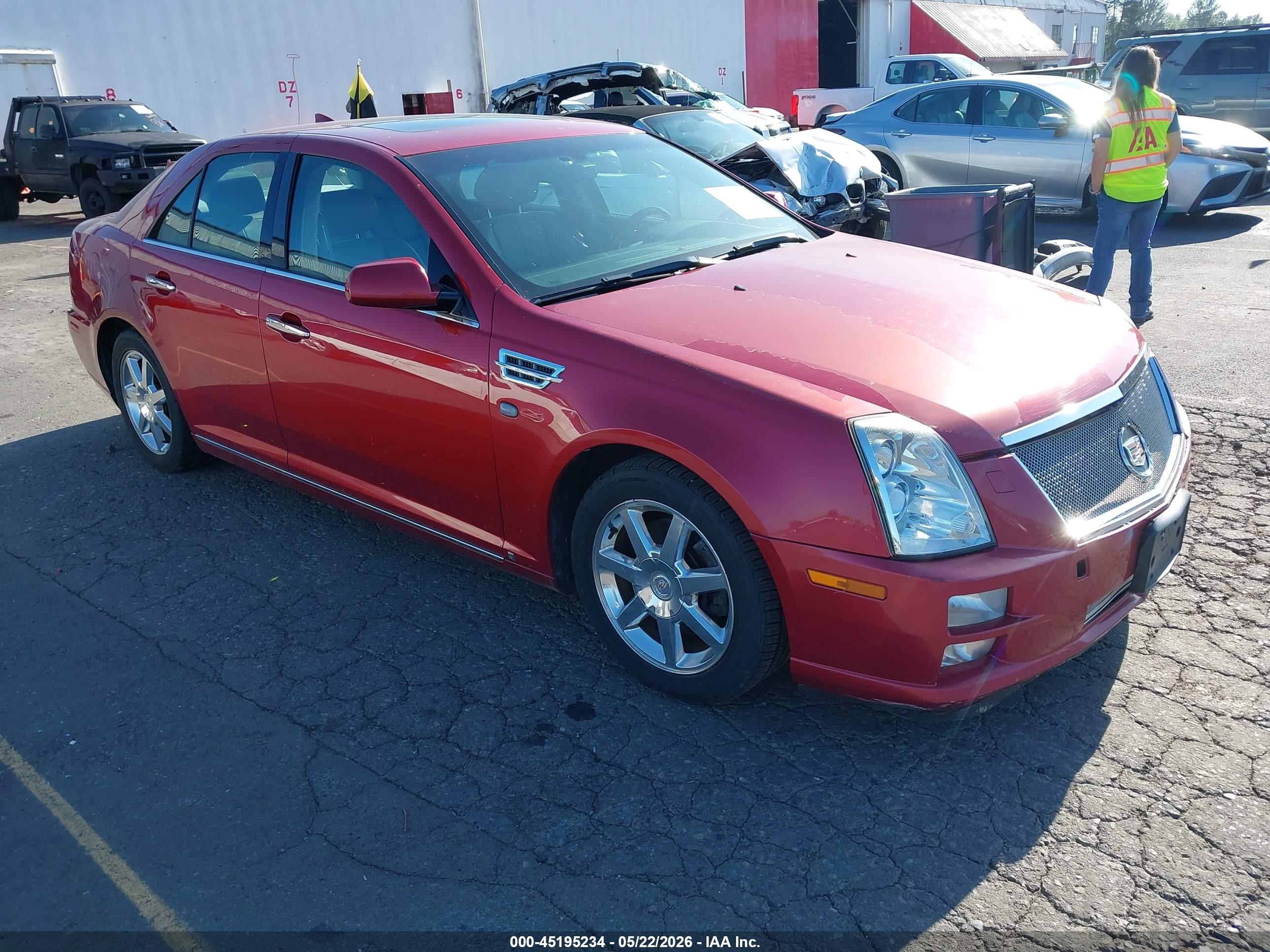 2009 Cadillac Sts V8 Red vin: 1G6DZ67A690174213