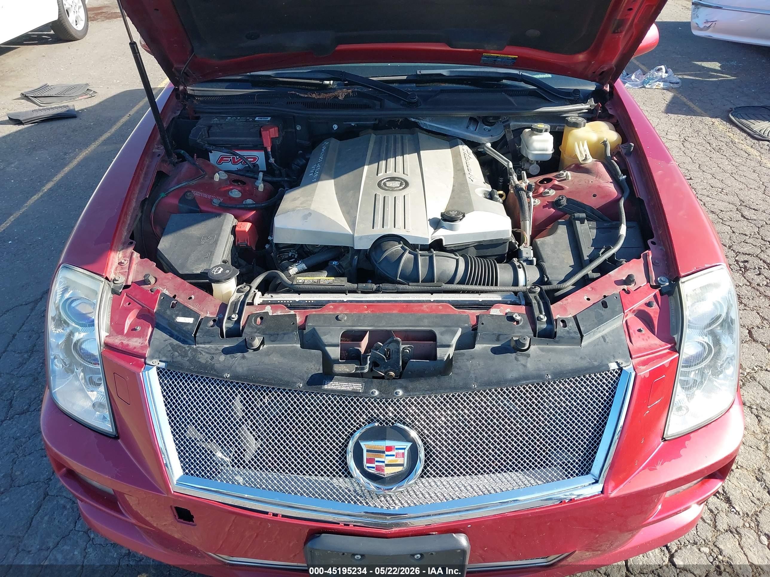 2009 Cadillac Sts V8 Red vin: 1G6DZ67A690174213