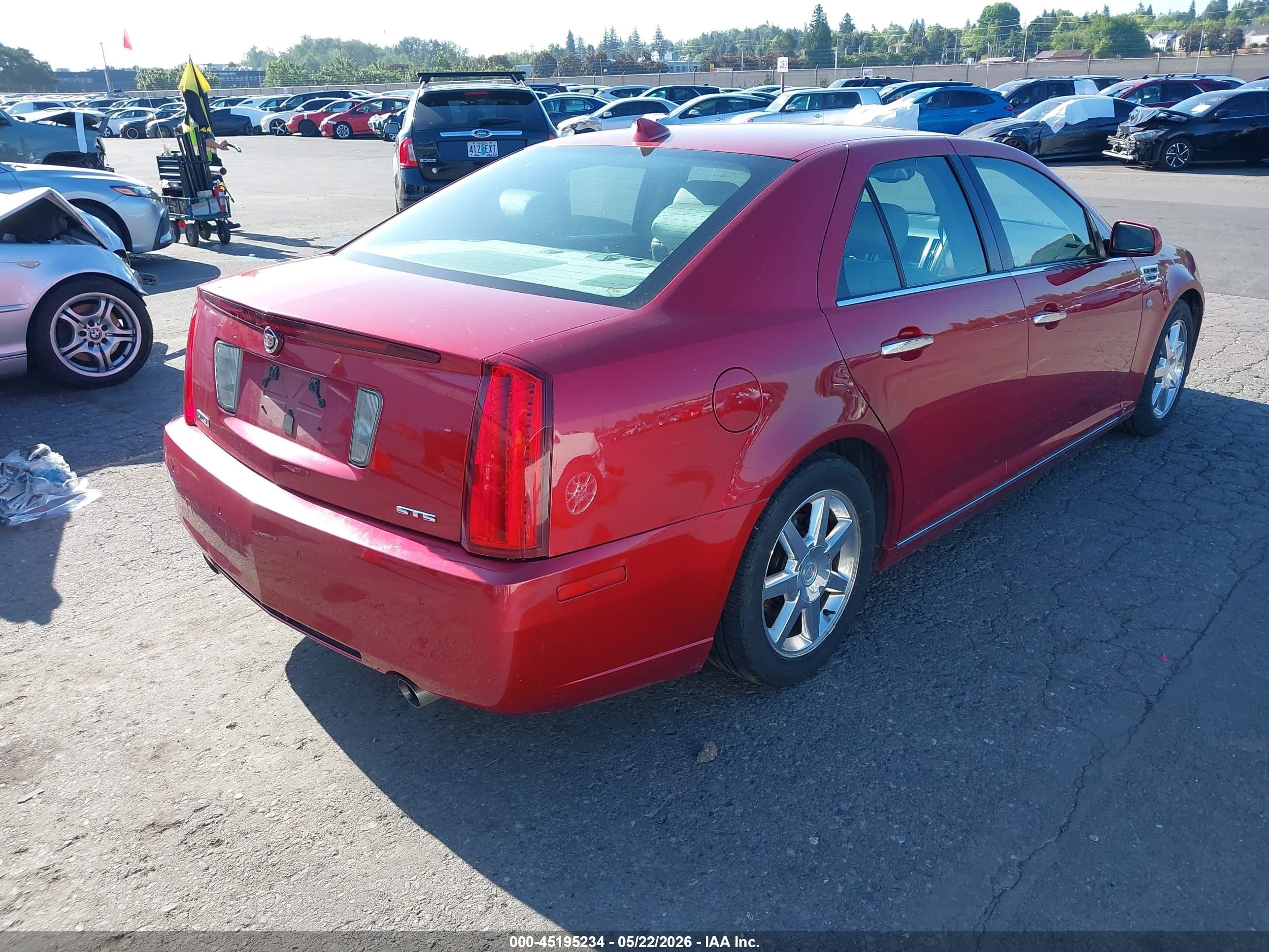 2009 Cadillac Sts V8 Red vin: 1G6DZ67A690174213