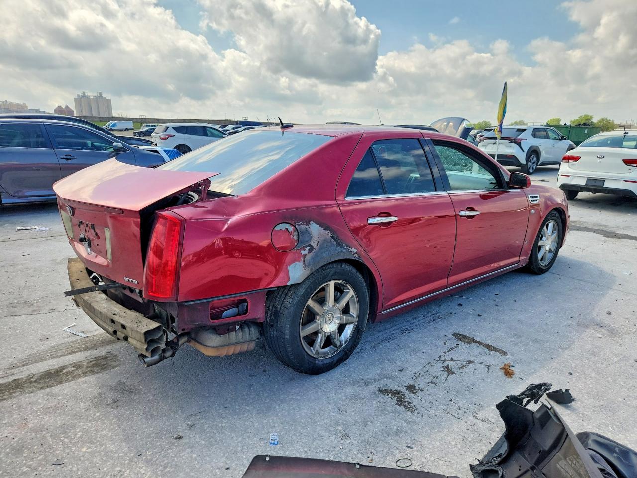 2008 Cadillac Sts Red vin: 1G6DZ67A980167206