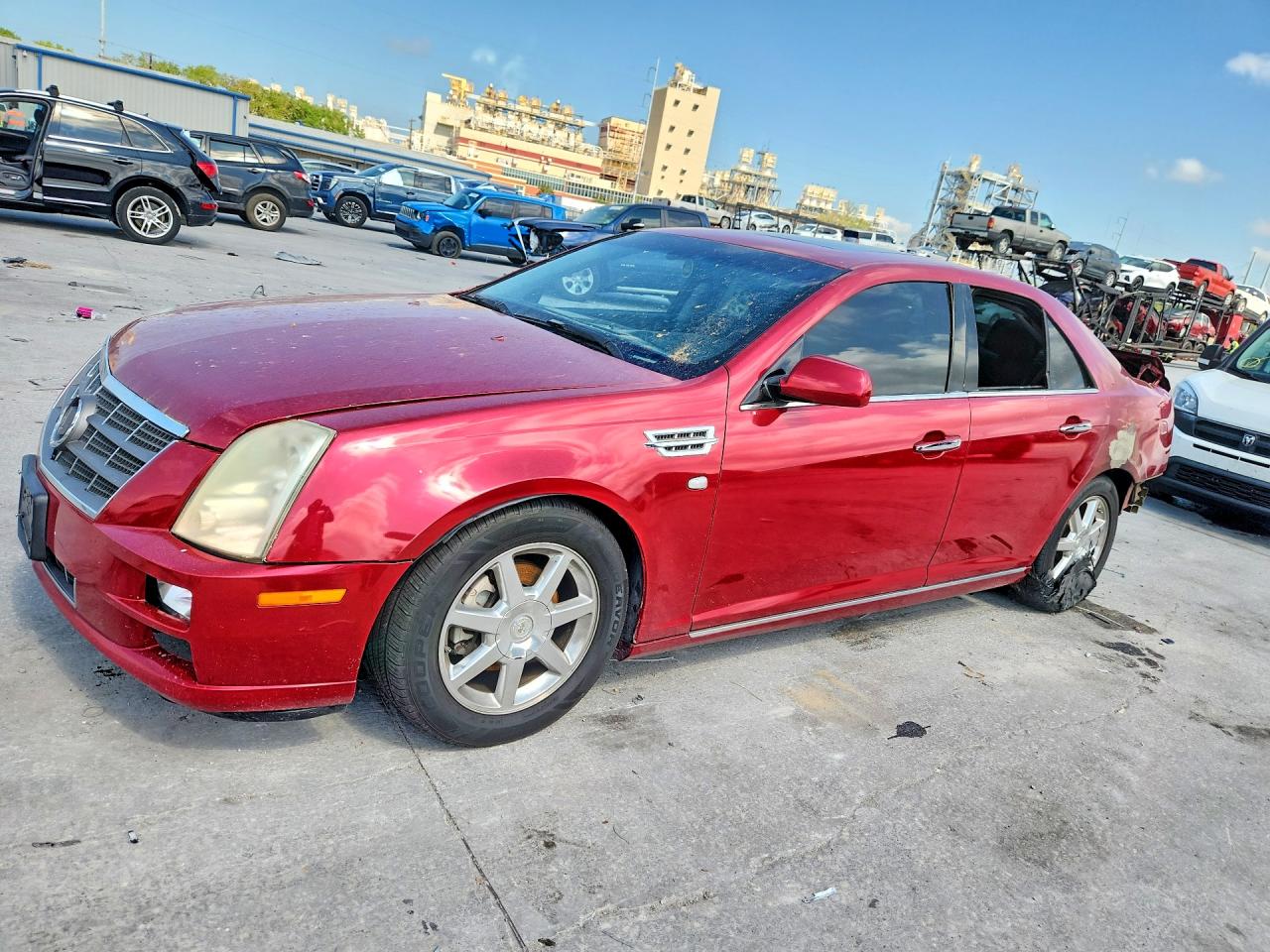 2008 Cadillac Sts Red vin: 1G6DZ67A980167206