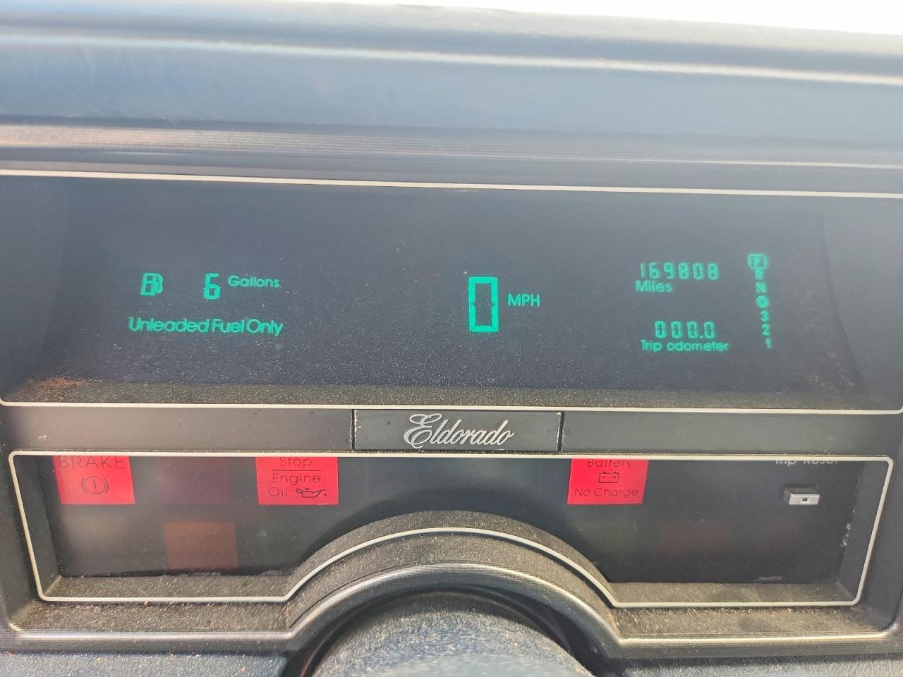 1988 Cadillac Eldorado Blue vin: 1G6EL1152JU617815