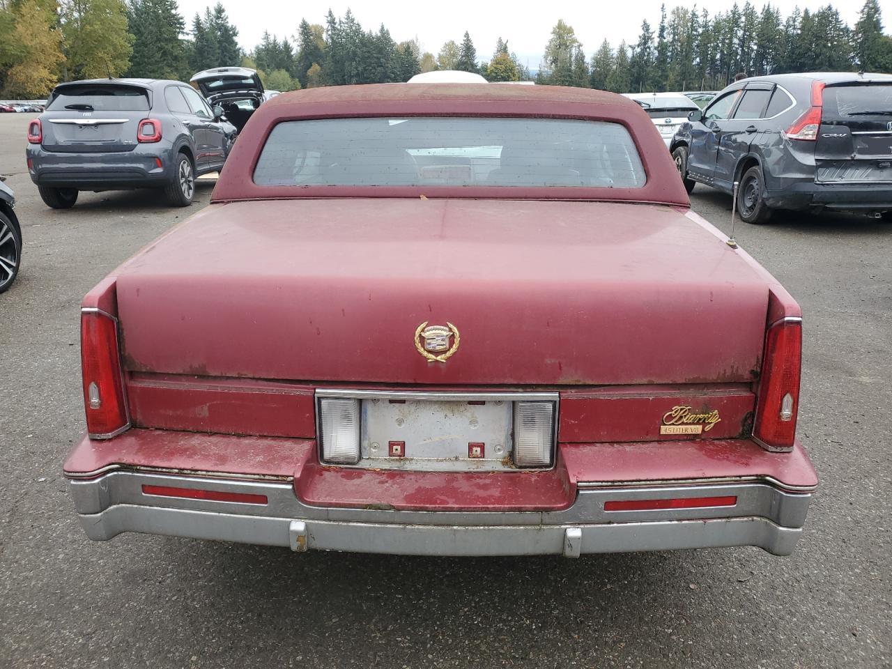 1989 Cadillac Eldorado Red vin: 1G6EL1153KU613645