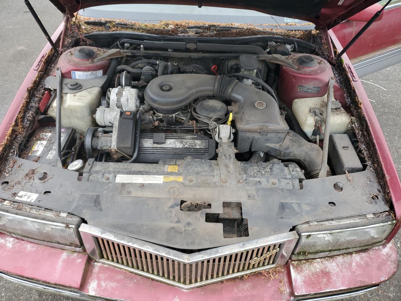 1989 Cadillac Eldorado Red vin: 1G6EL1153KU613645