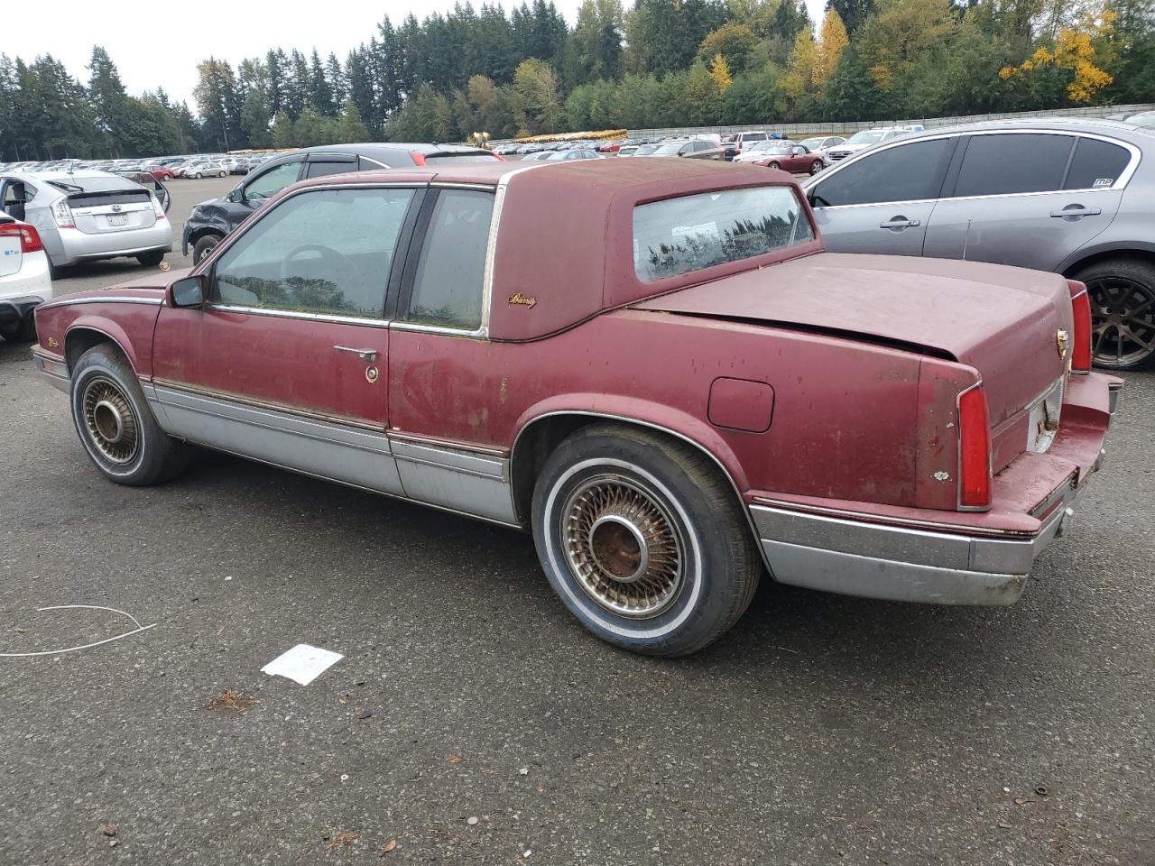 1989 Cadillac Eldorado Red vin: 1G6EL1153KU613645