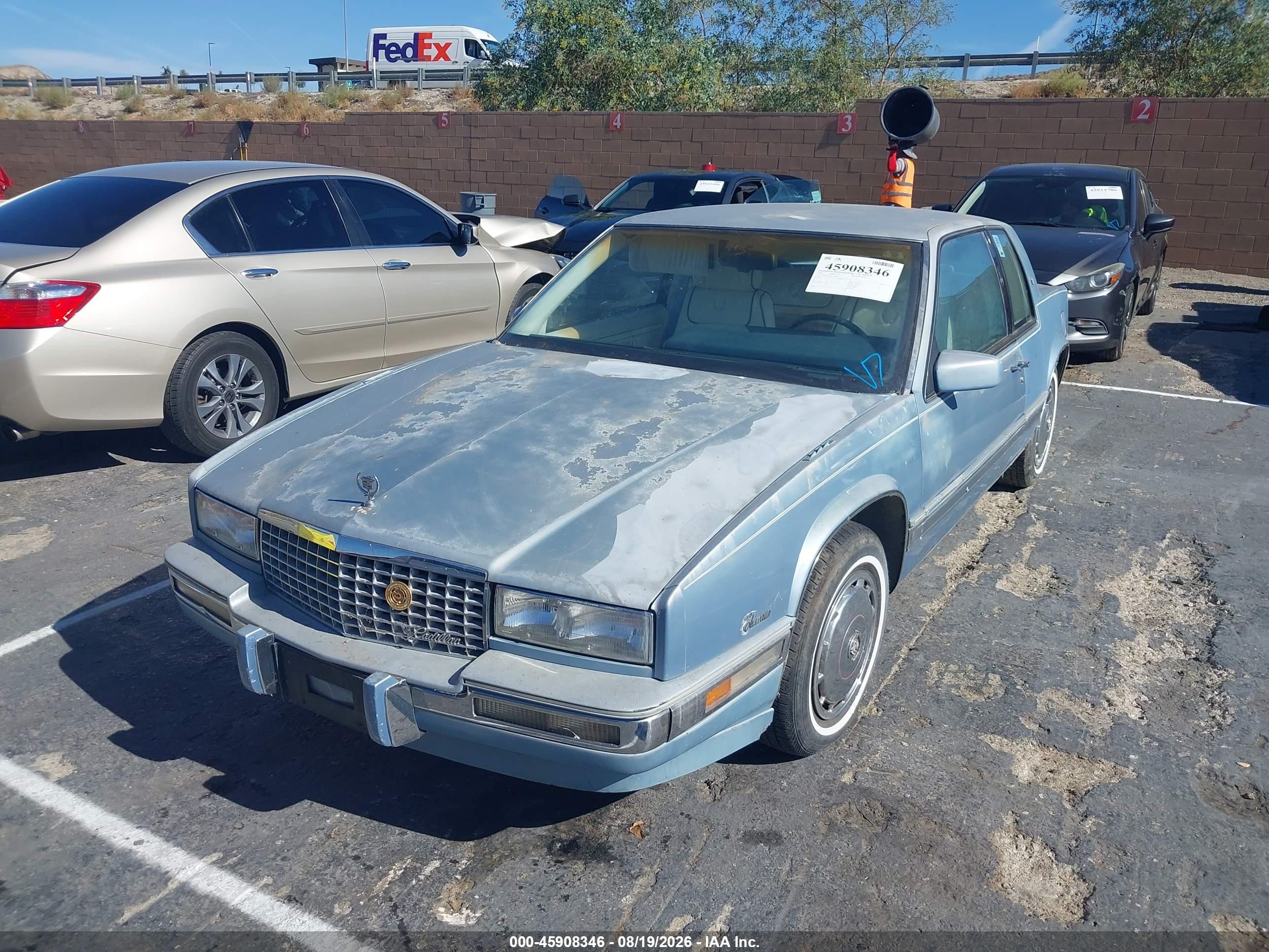 1989 Cadillac Eldorado   Blue vin: 1G6EL1154KU618871