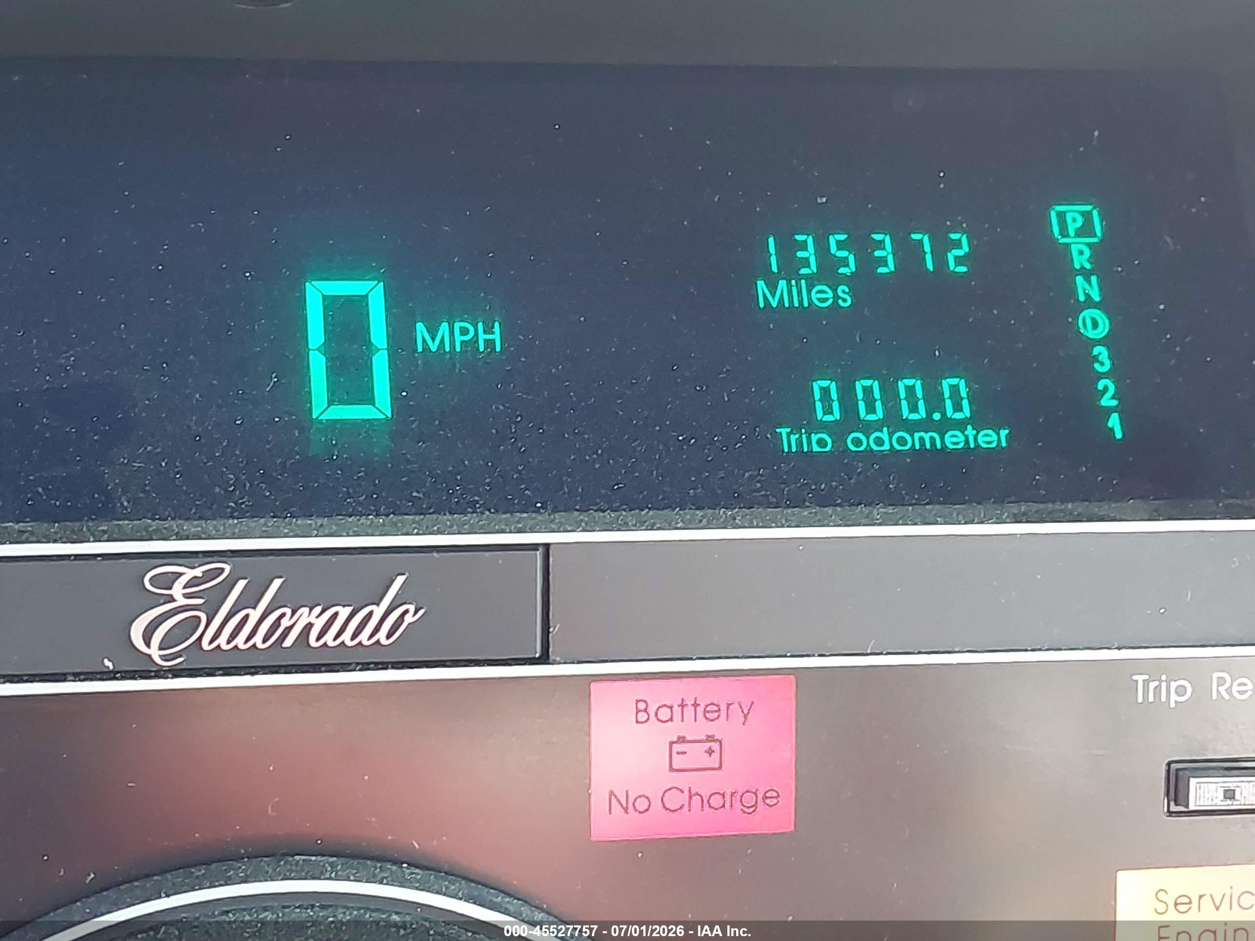 1989 Cadillac Eldorado   Красный vin: 1G6EL1156KU601313