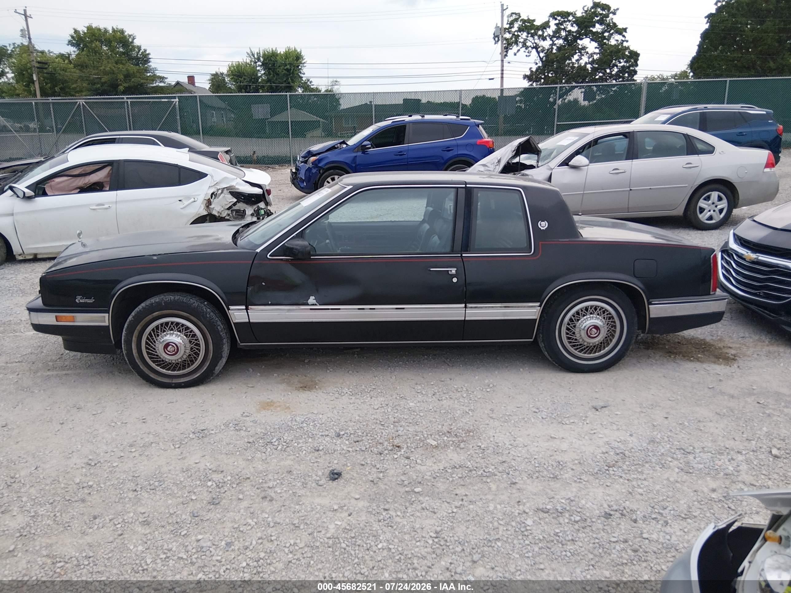 1988 Cadillac Eldorado   Black vin: 1G6EL115XJU602351