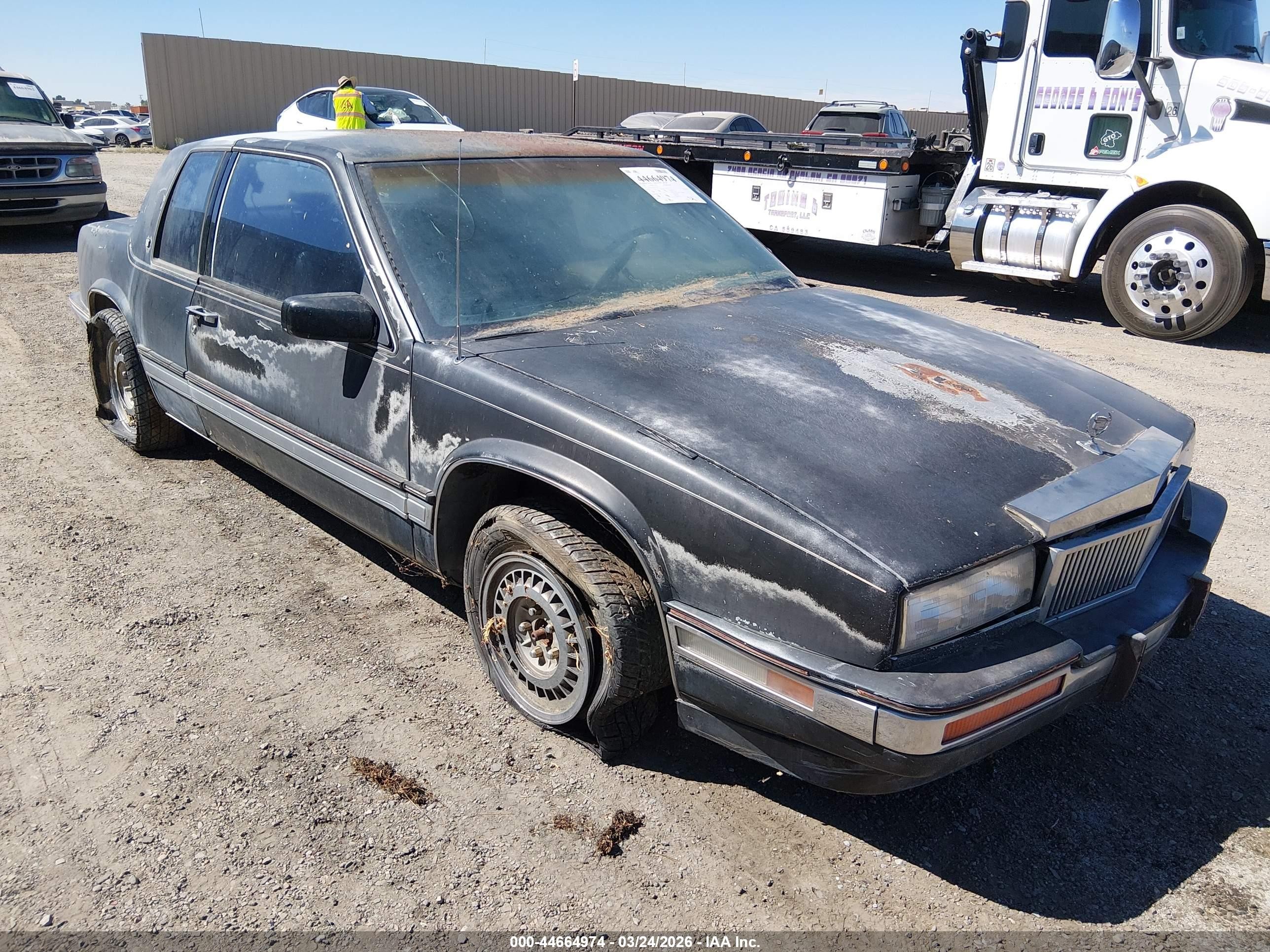 1987 Cadillac Eldorado   Черный vin: 1G6EL1184HU611342