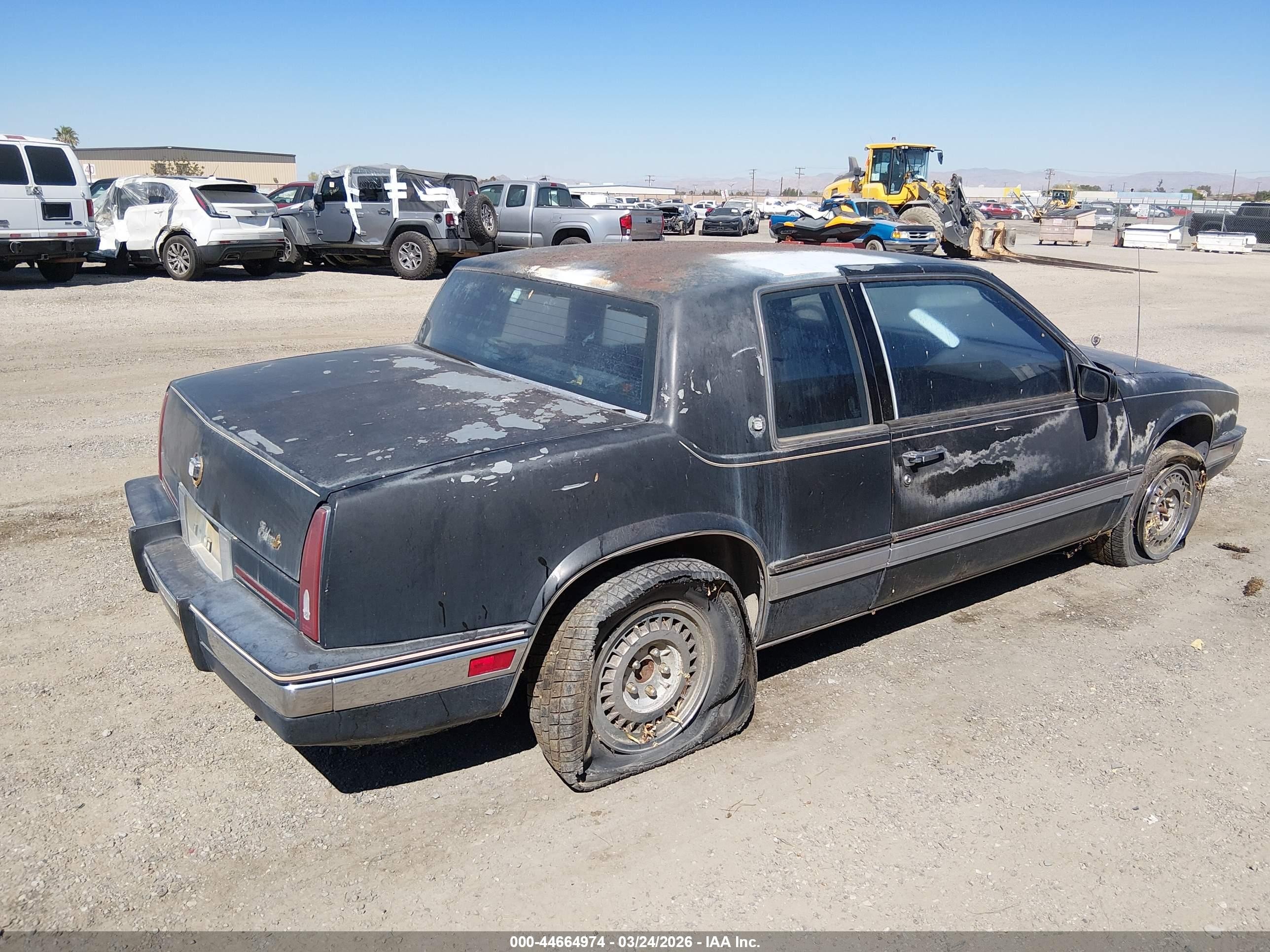 1987 Cadillac Eldorado   Black vin: 1G6EL1184HU611342