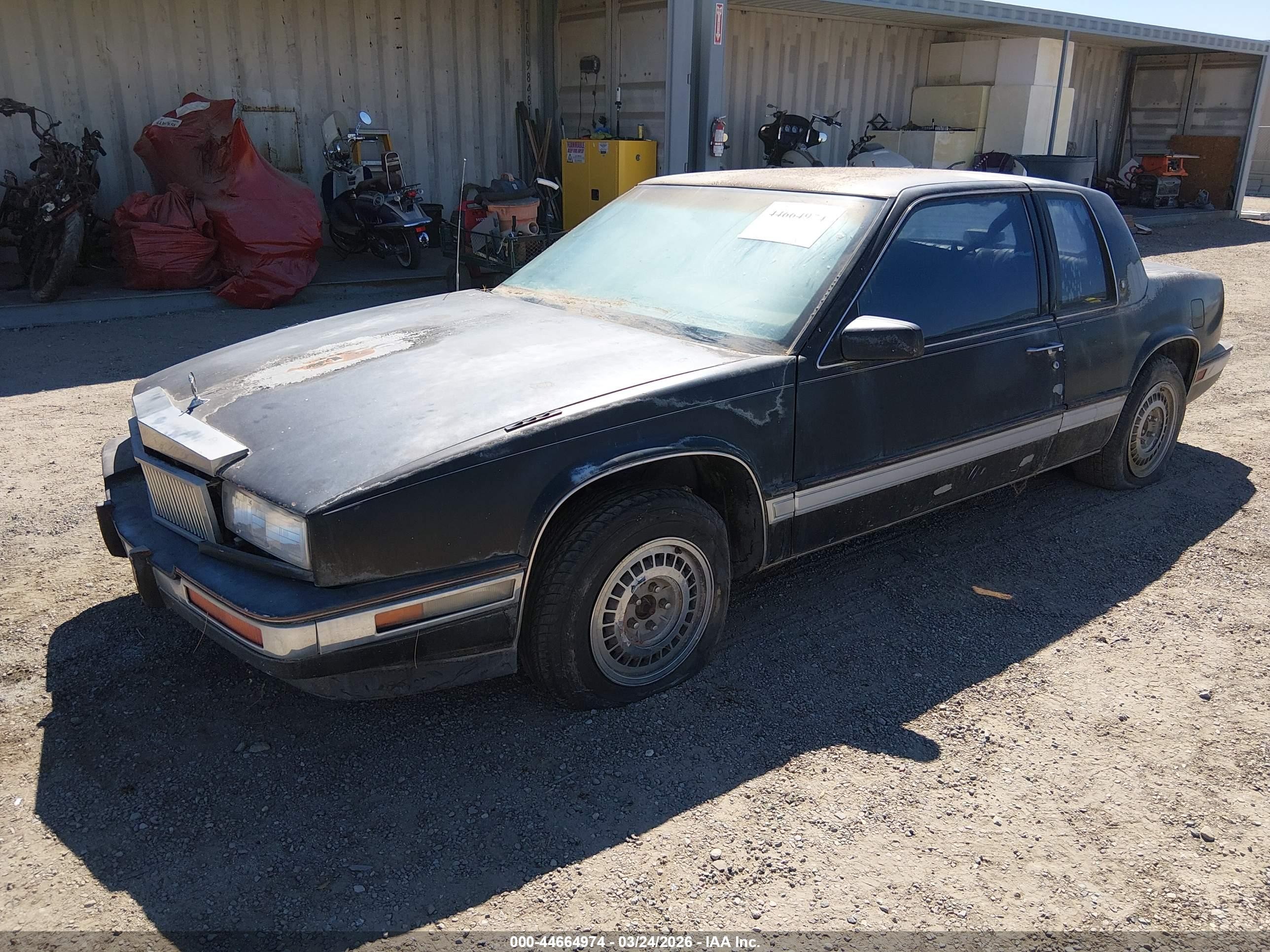1987 Cadillac Eldorado   Black vin: 1G6EL1184HU611342