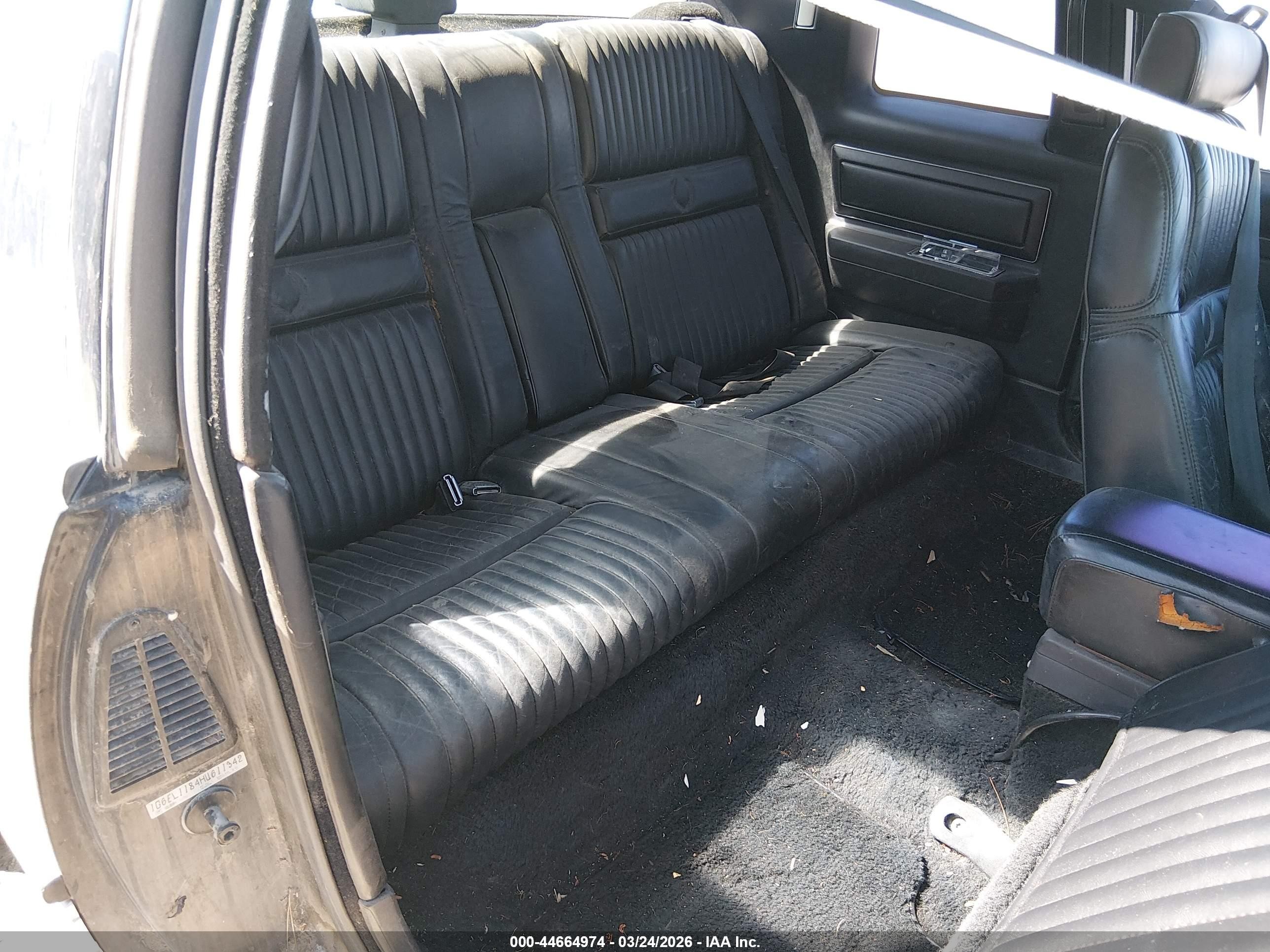 1987 Cadillac Eldorado   Black vin: 1G6EL1184HU611342