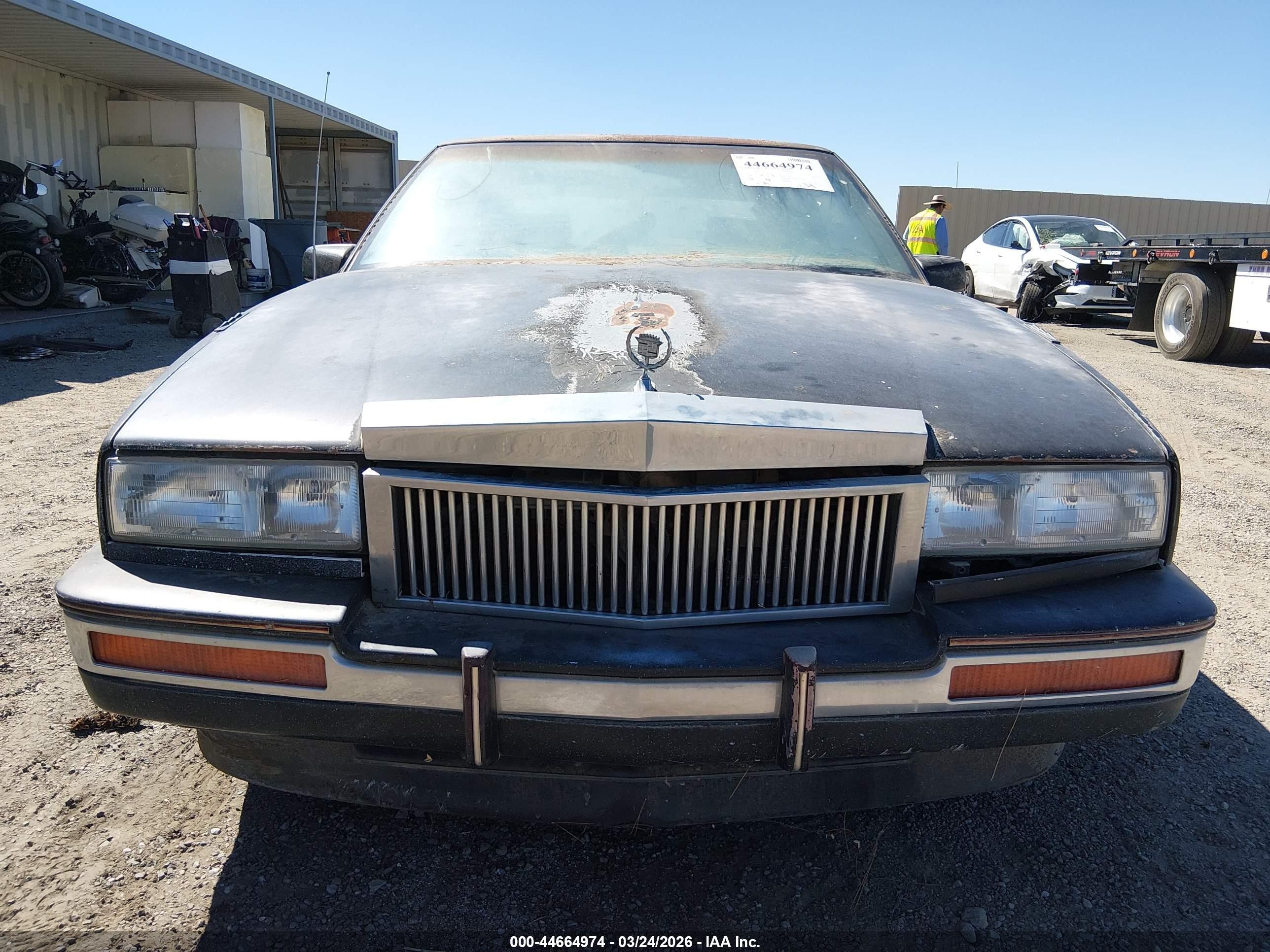 1987 Cadillac Eldorado   Black vin: 1G6EL1184HU611342