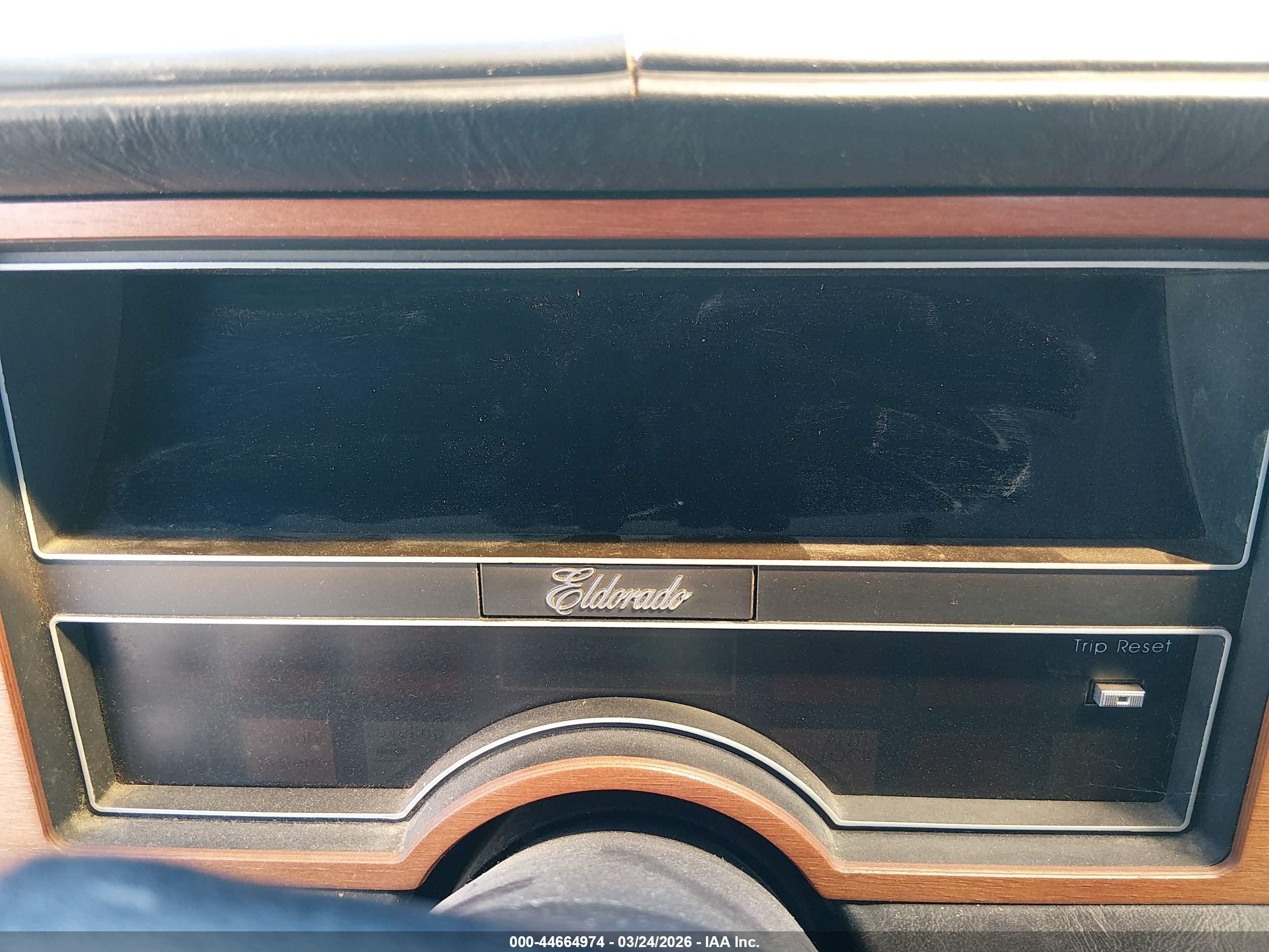1987 Cadillac Eldorado   Black vin: 1G6EL1184HU611342