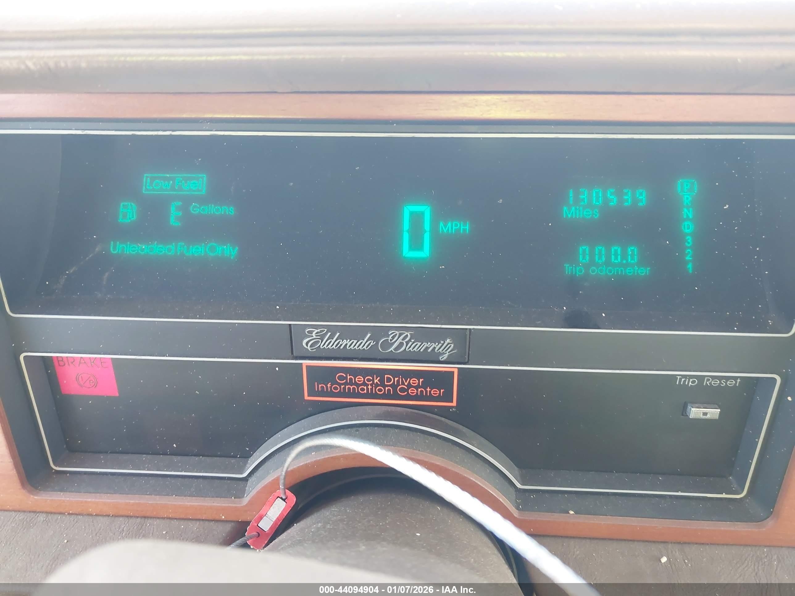 1987 Cadillac Eldorado   Черный vin: 1G6EL1184HU613785