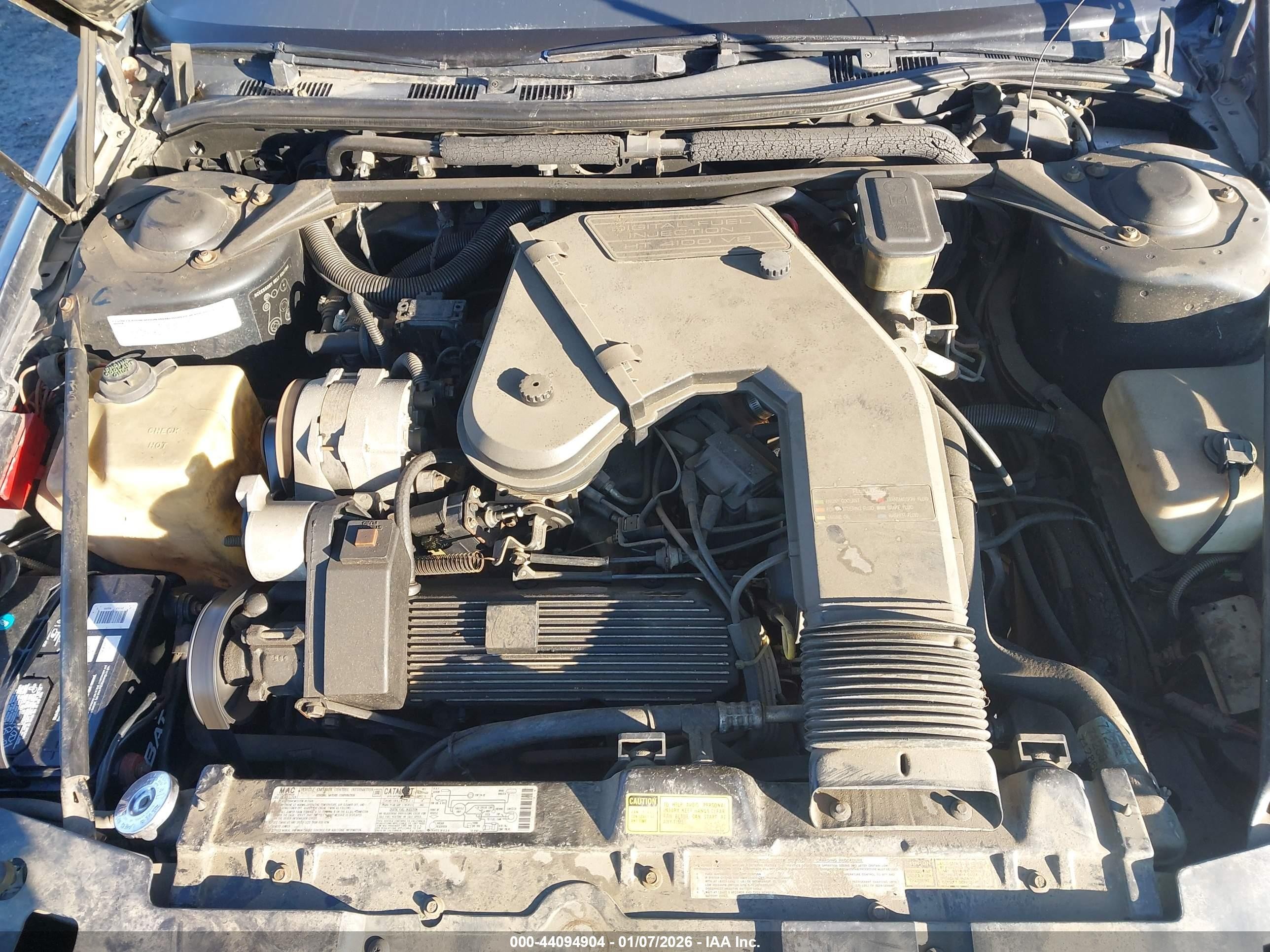 1987 Cadillac Eldorado   Черный vin: 1G6EL1184HU613785