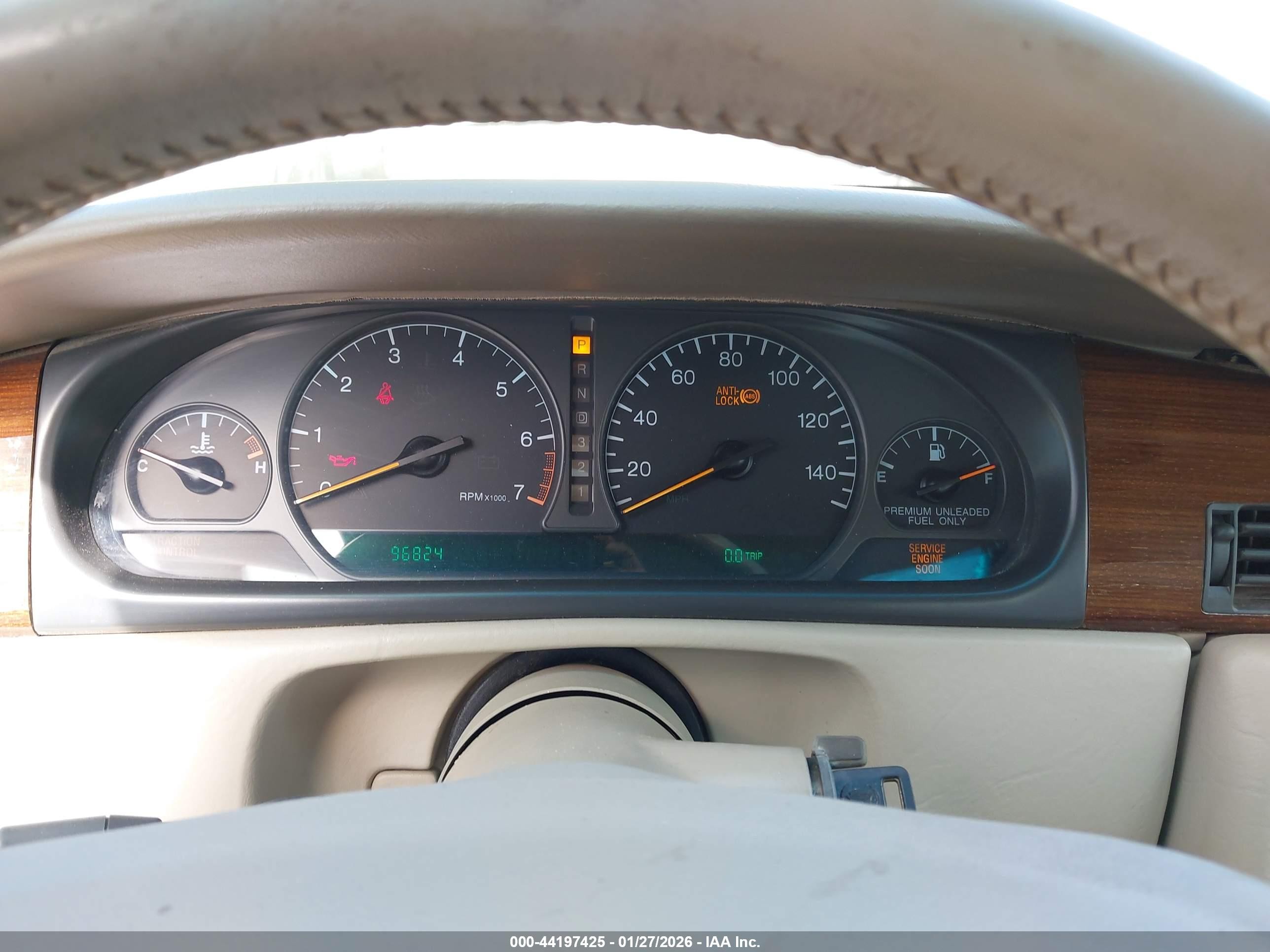 1998 Cadillac Eldorado Standard White vin: 1G6EL12Y2WU600156
