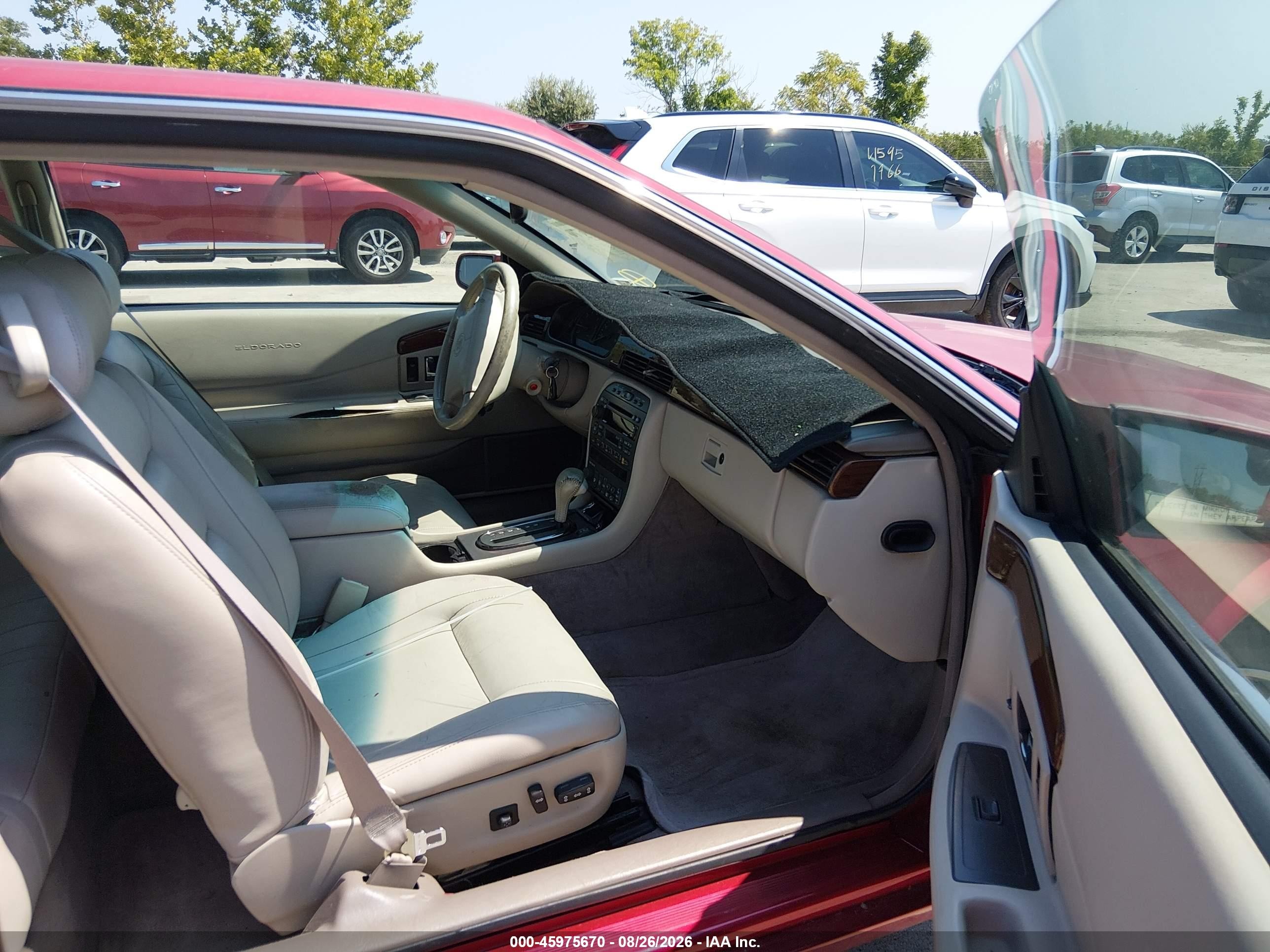 1998 Cadillac Eldorado Standard Red vin: 1G6EL12Y8WU606236