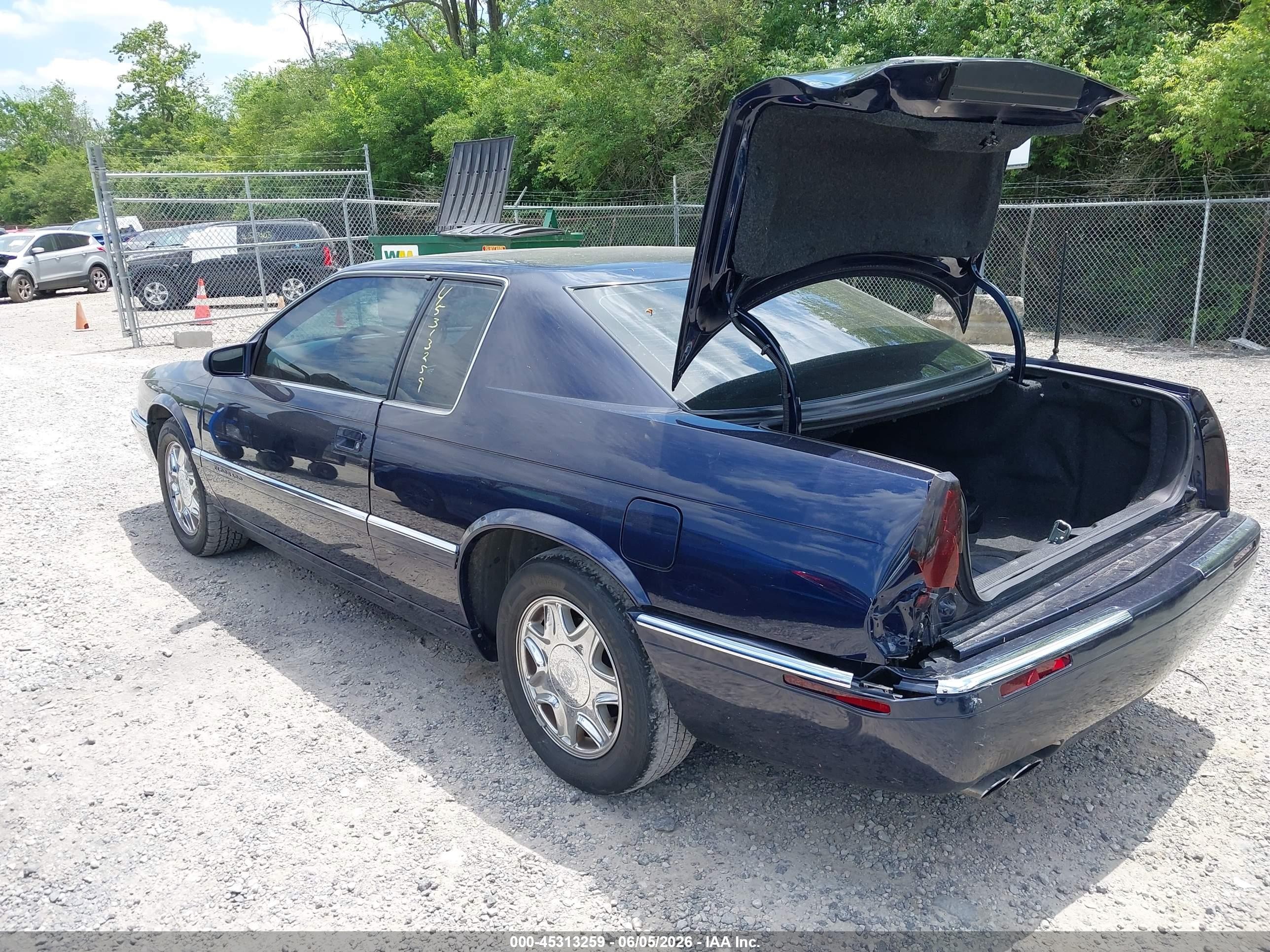 1998 Cadillac Eldorado Standard Синий vin: 1G6EL12Y9WU602972