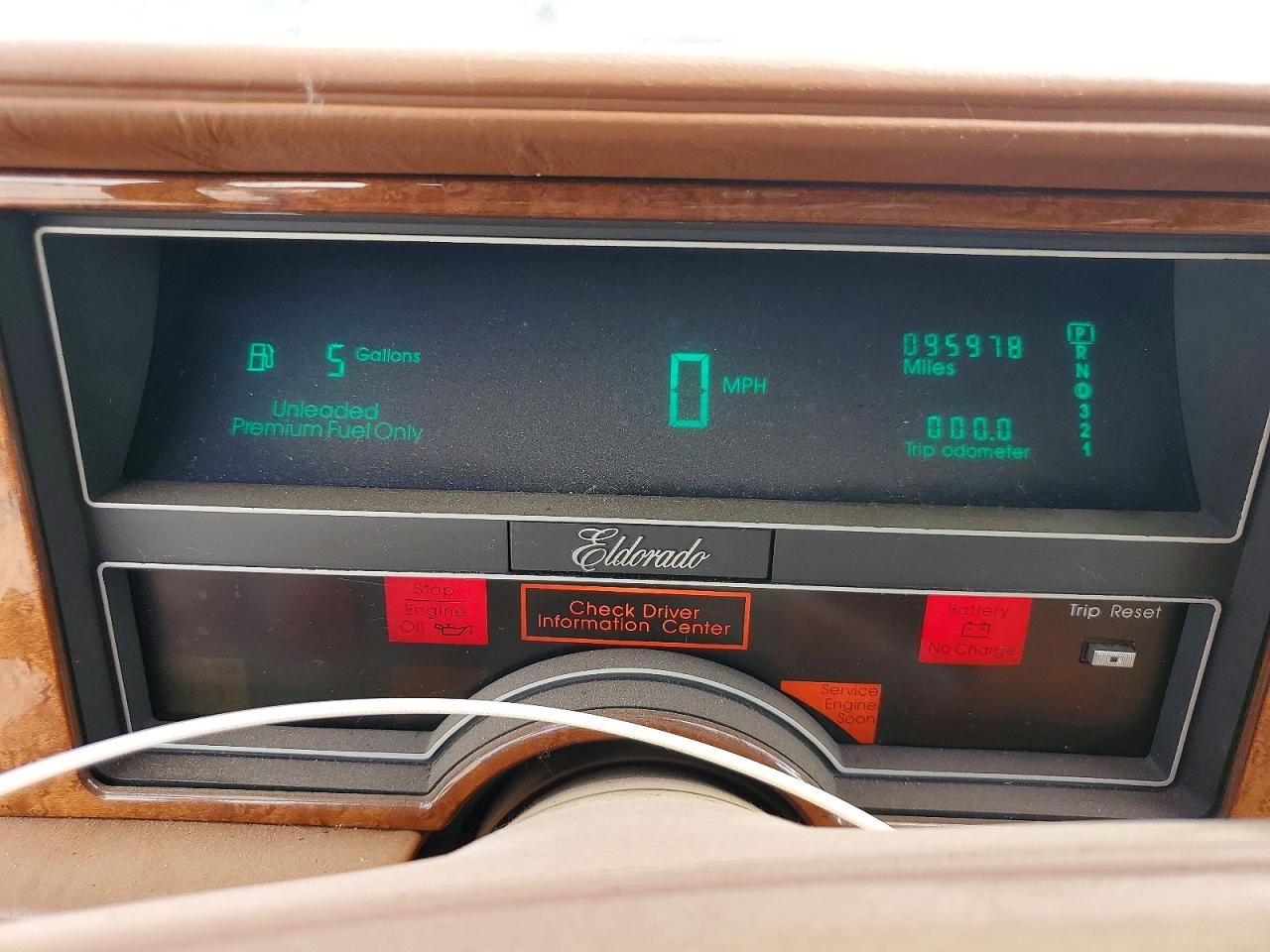 1990 Cadillac Eldorado Синий vin: 1G6EL1338LU610544