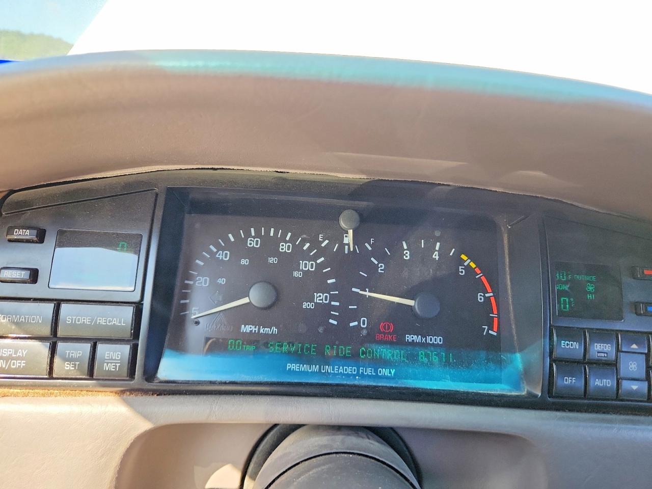 1992 Cadillac Eldorado White vin: 1G6EL13B0NU624500