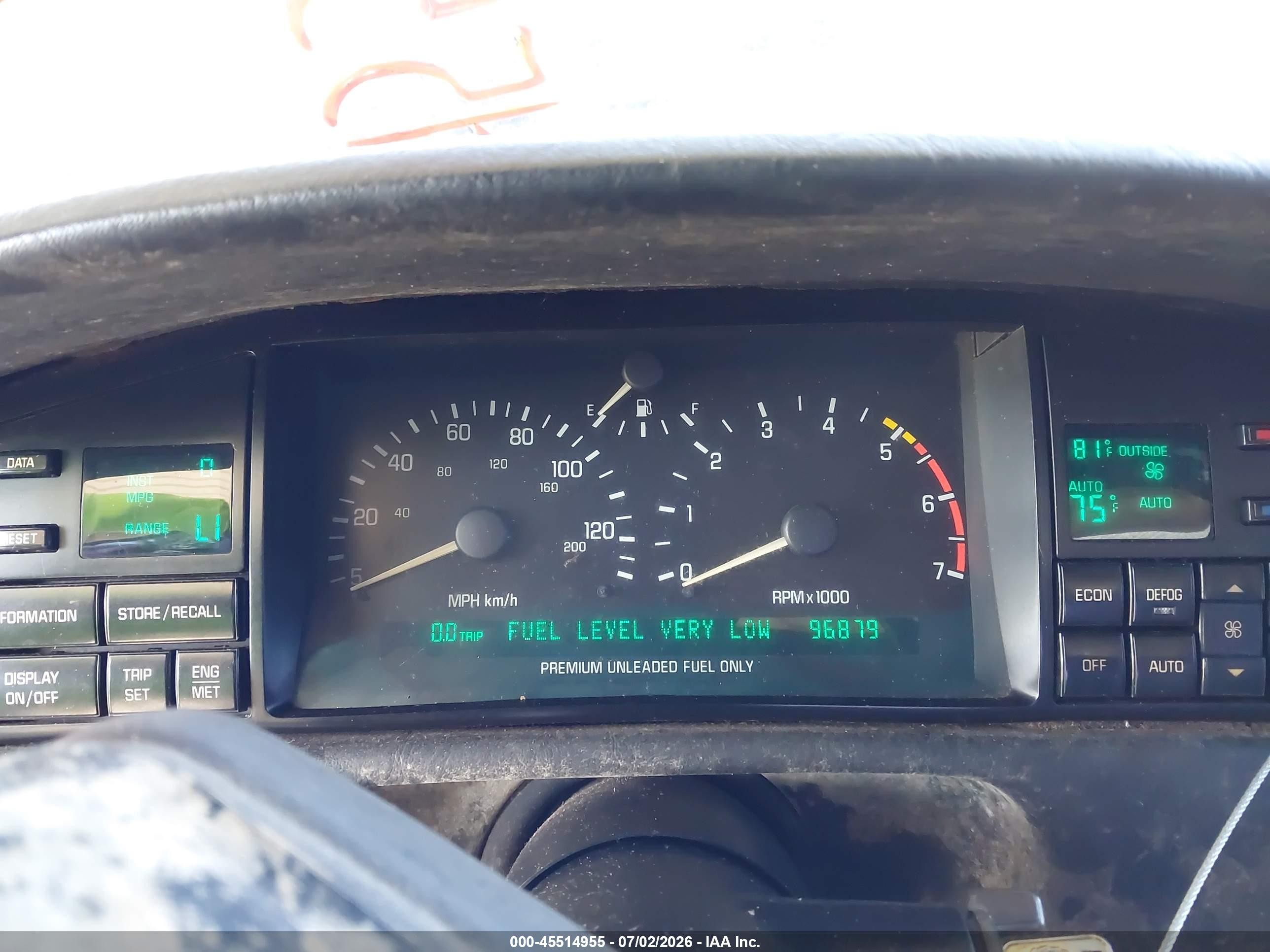 1992 Cadillac Eldorado   Black vin: 1G6EL13B1NU628376
