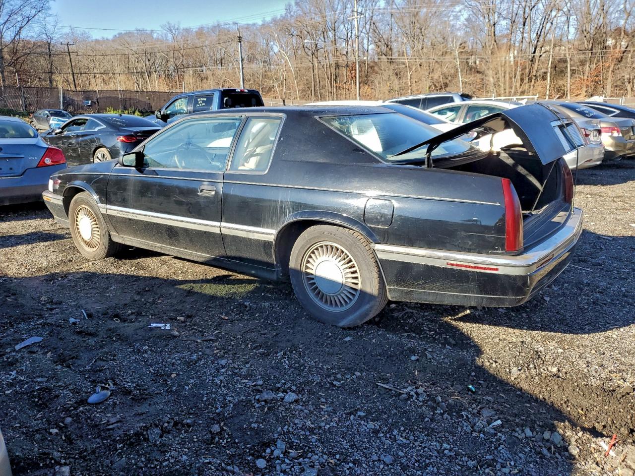 1992 Cadillac Eldorado Black vin: 1G6EL13B2NU620058