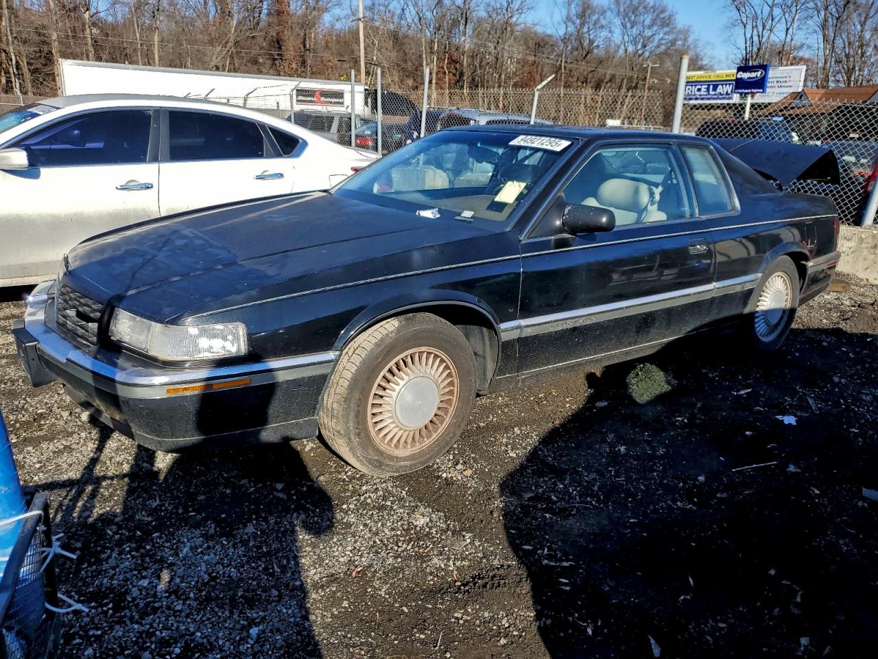 1992 Cadillac Eldorado Black vin: 1G6EL13B2NU620058