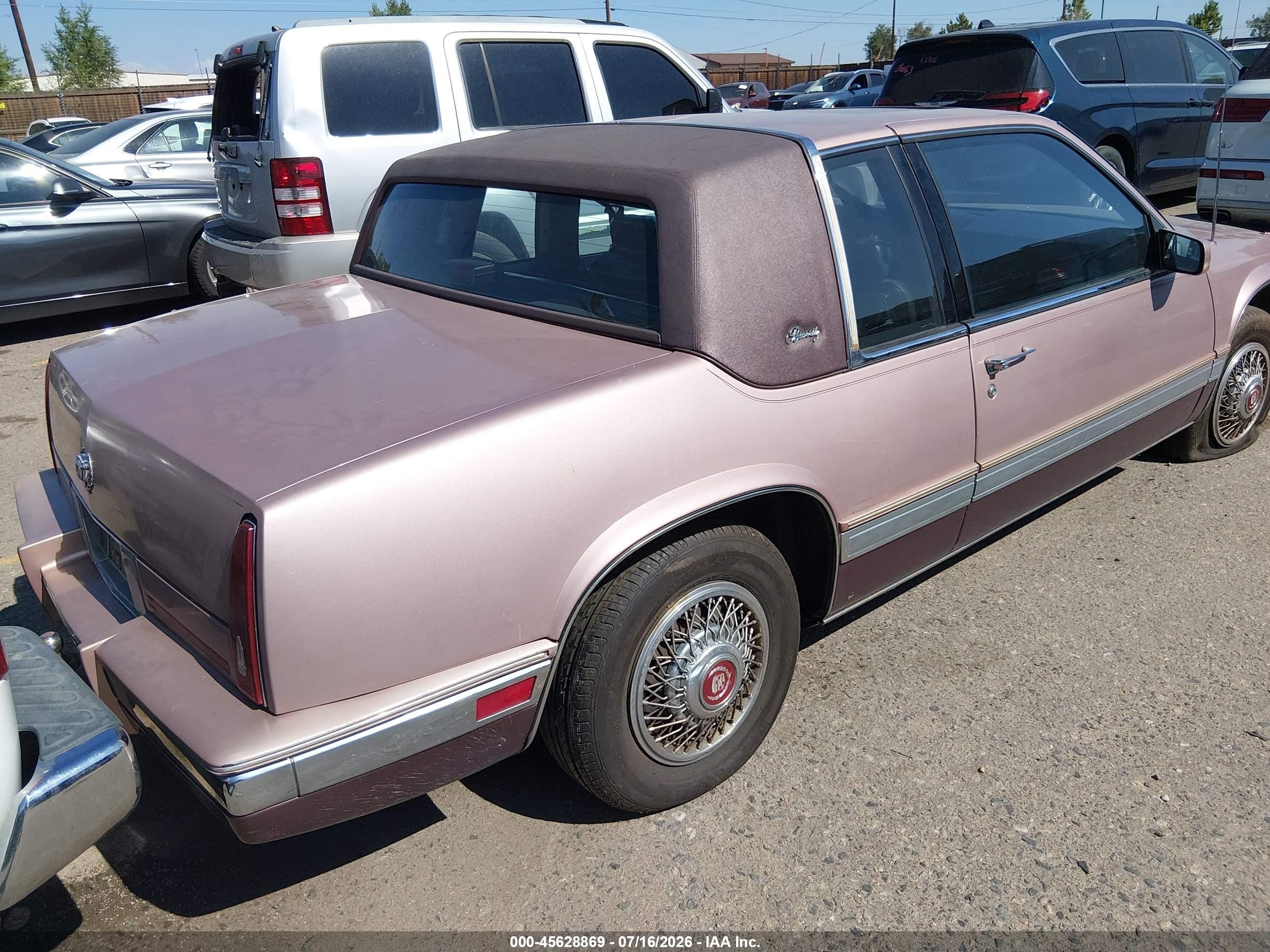 1986 Cadillac Eldorado   Pink vin: 1G6EL5784GU613895