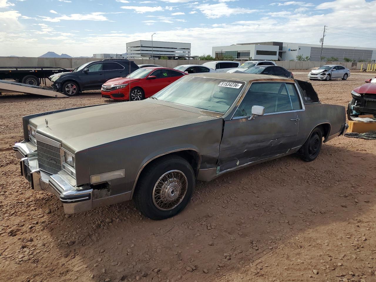 1985 Cadillac Eldorado Green vin: 1G6EL5785FE633727