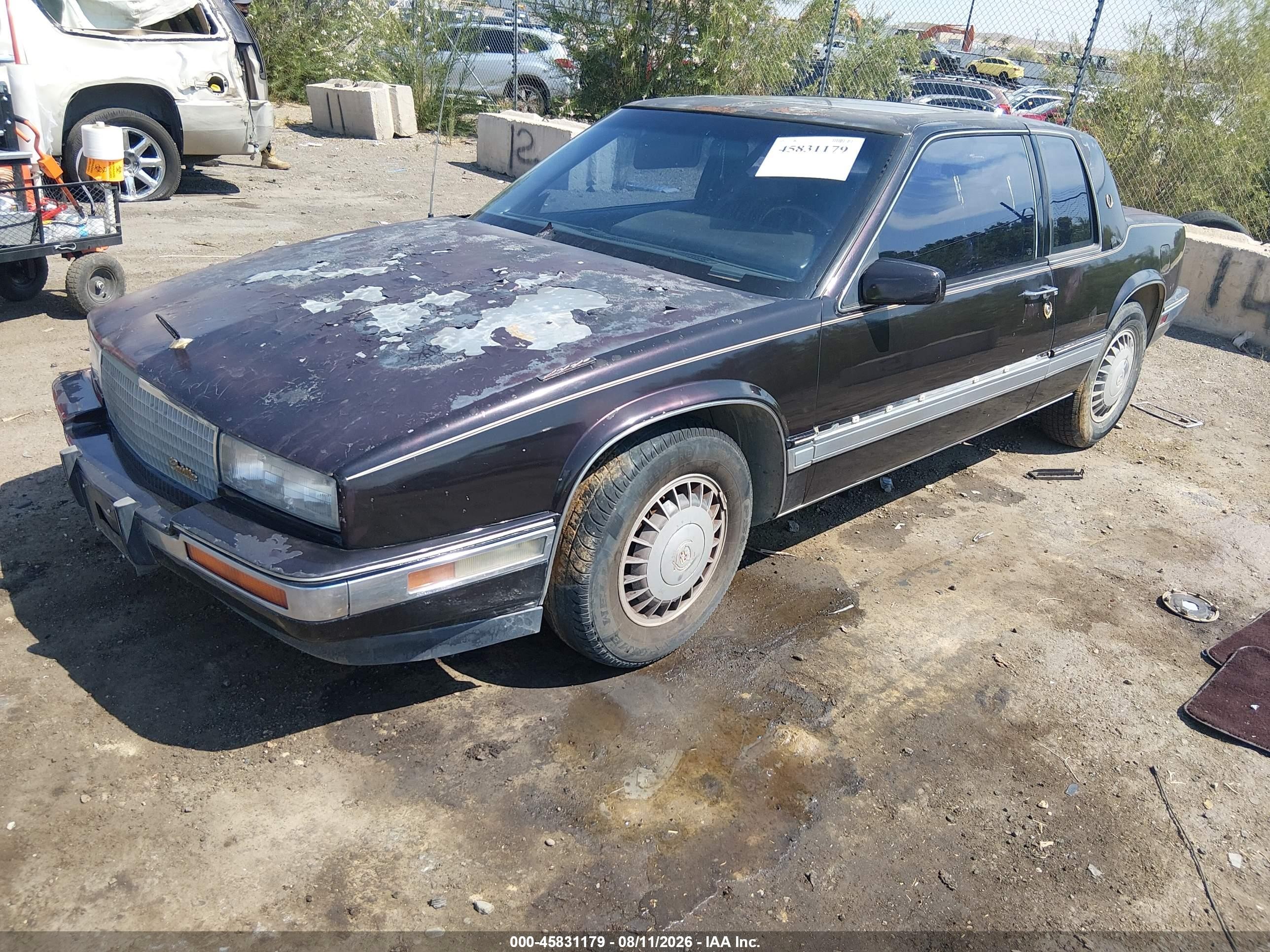 1986 Cadillac Eldorado   Purple vin: 1G6EL5788GU607775