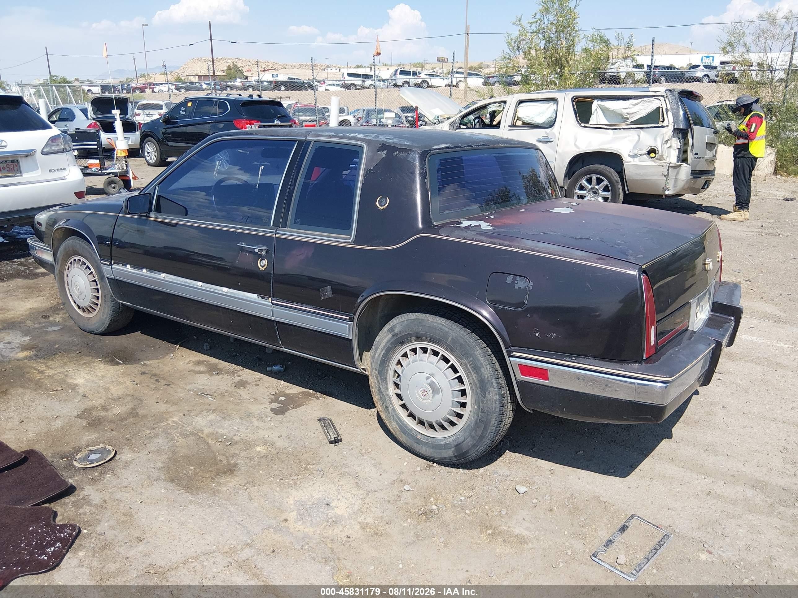 1986 Cadillac Eldorado   Purple vin: 1G6EL5788GU607775