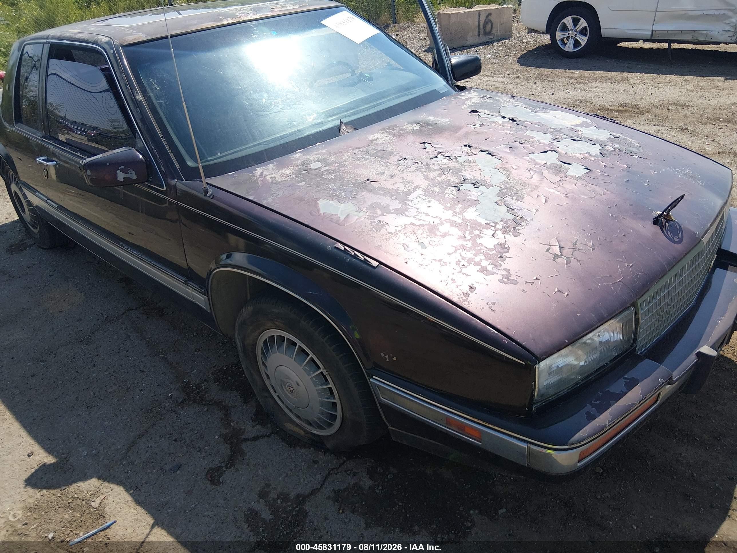 1986 Cadillac Eldorado   Purple vin: 1G6EL5788GU607775