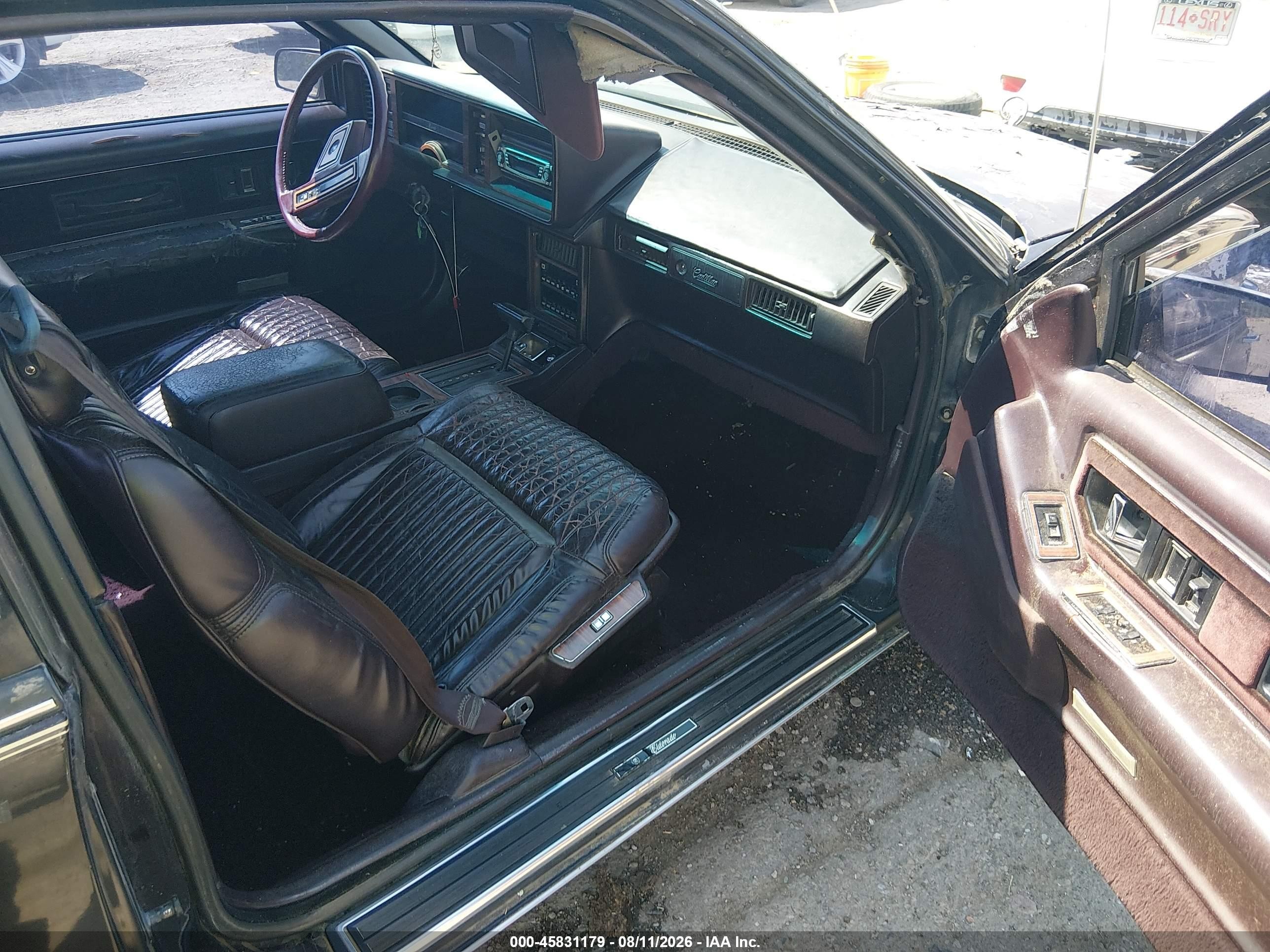 1986 Cadillac Eldorado   Purple vin: 1G6EL5788GU607775