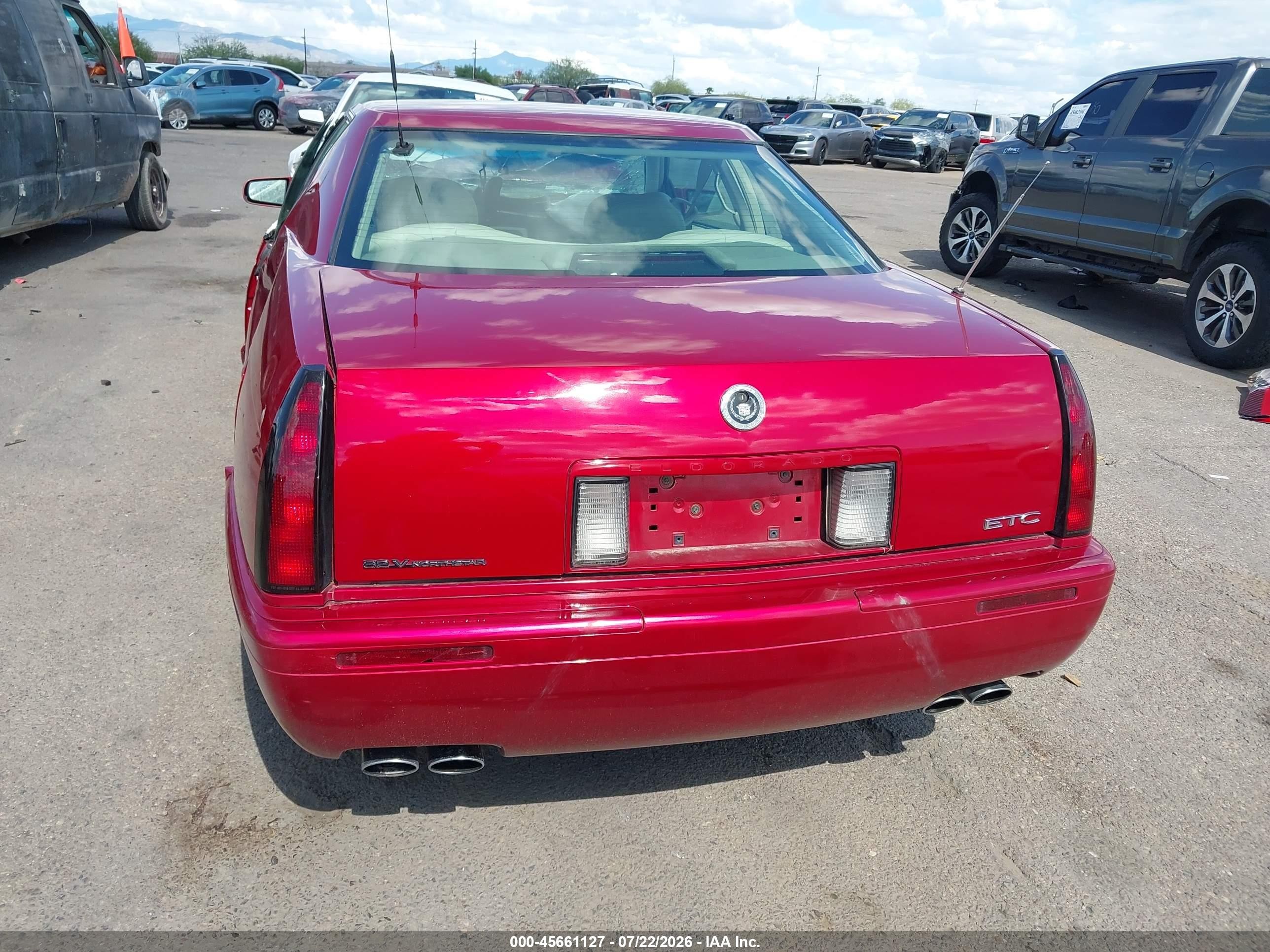 2002 Cadillac Eldorado Touring Etc Красный vin: 1G6ET12912B102397