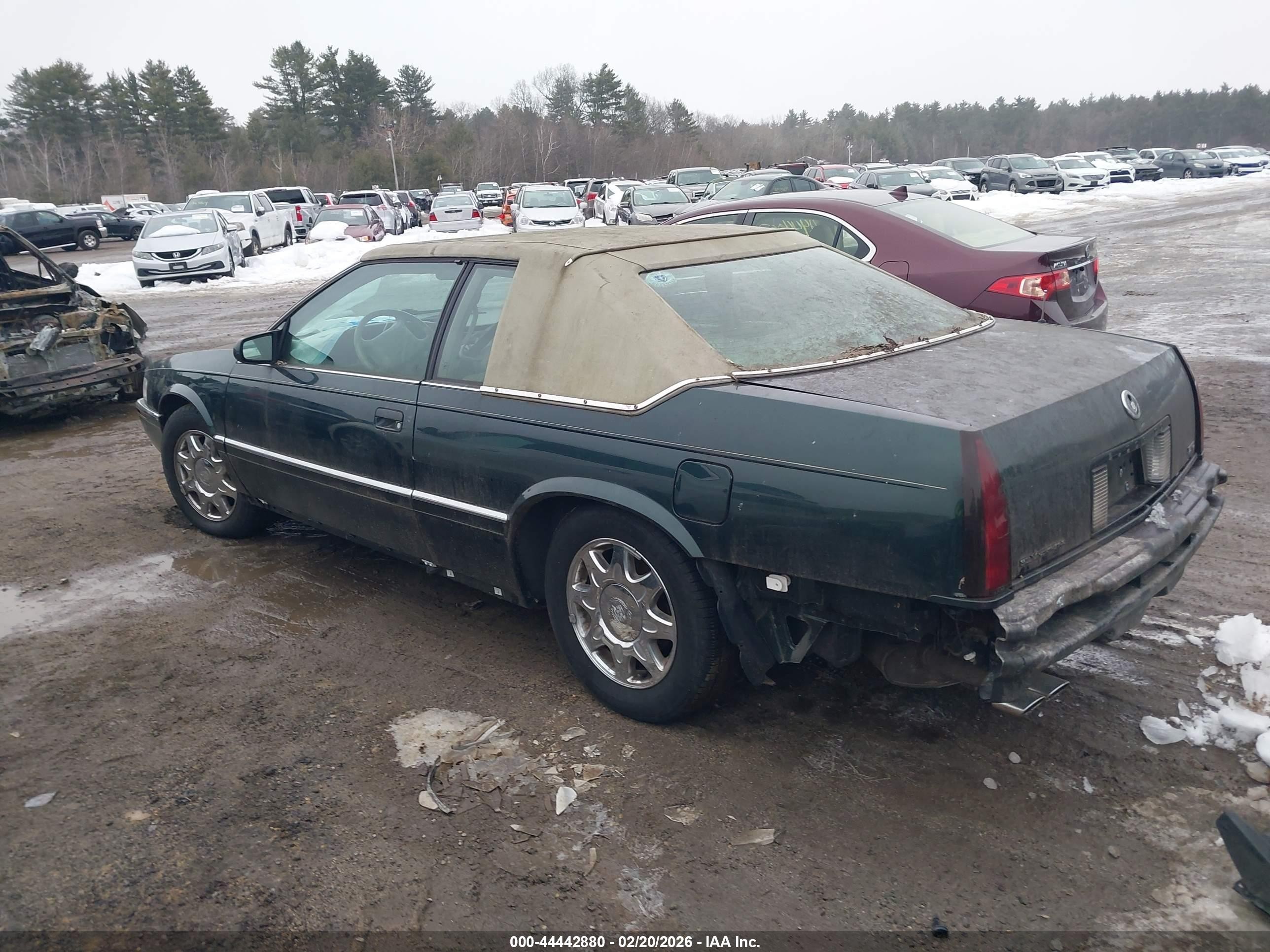 1997 Cadillac Eldorado Touring Green vin: 1G6ET1291VU600043