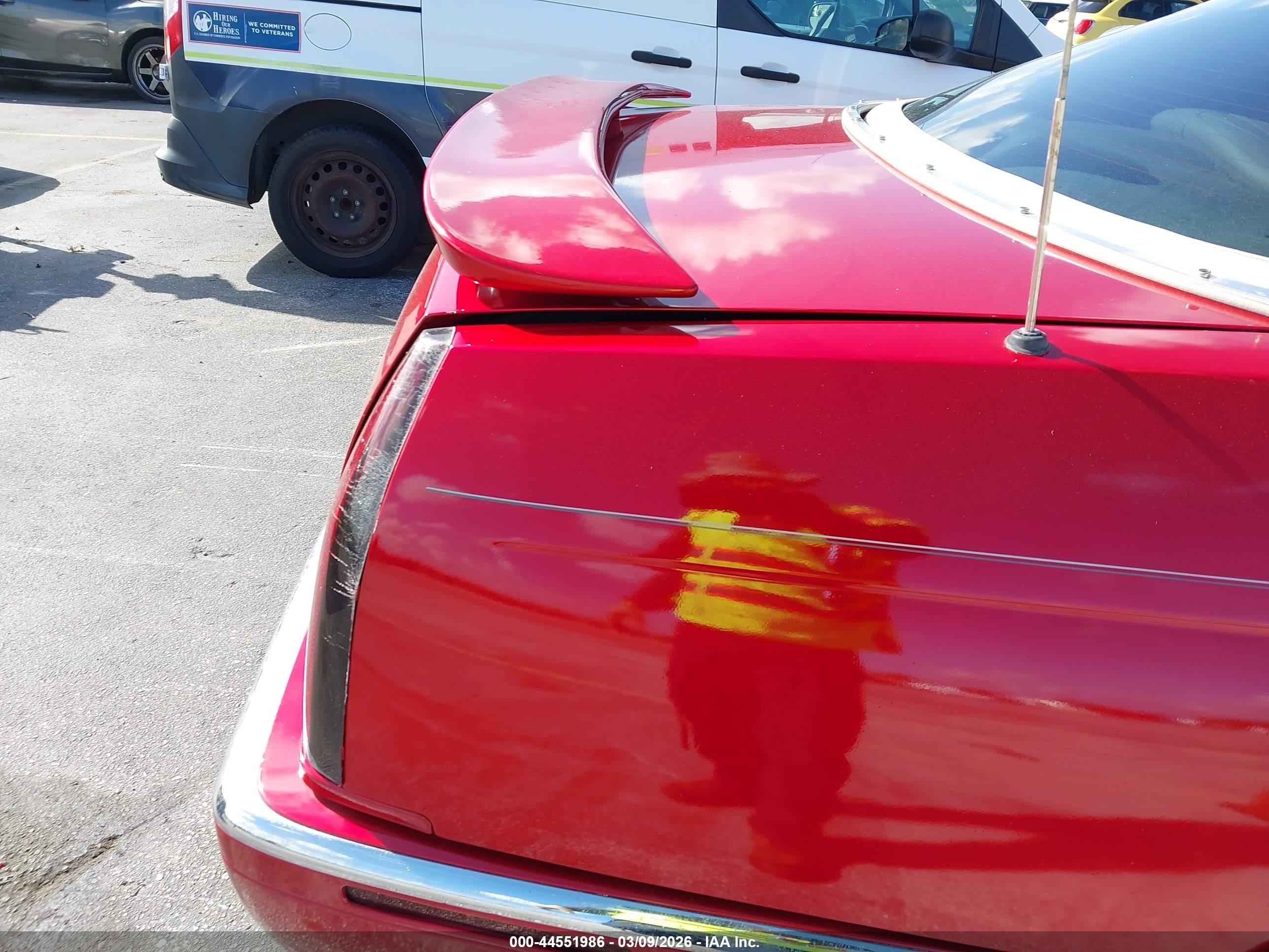 1997 Cadillac Eldorado Touring Red vin: 1G6ET1295VU607934