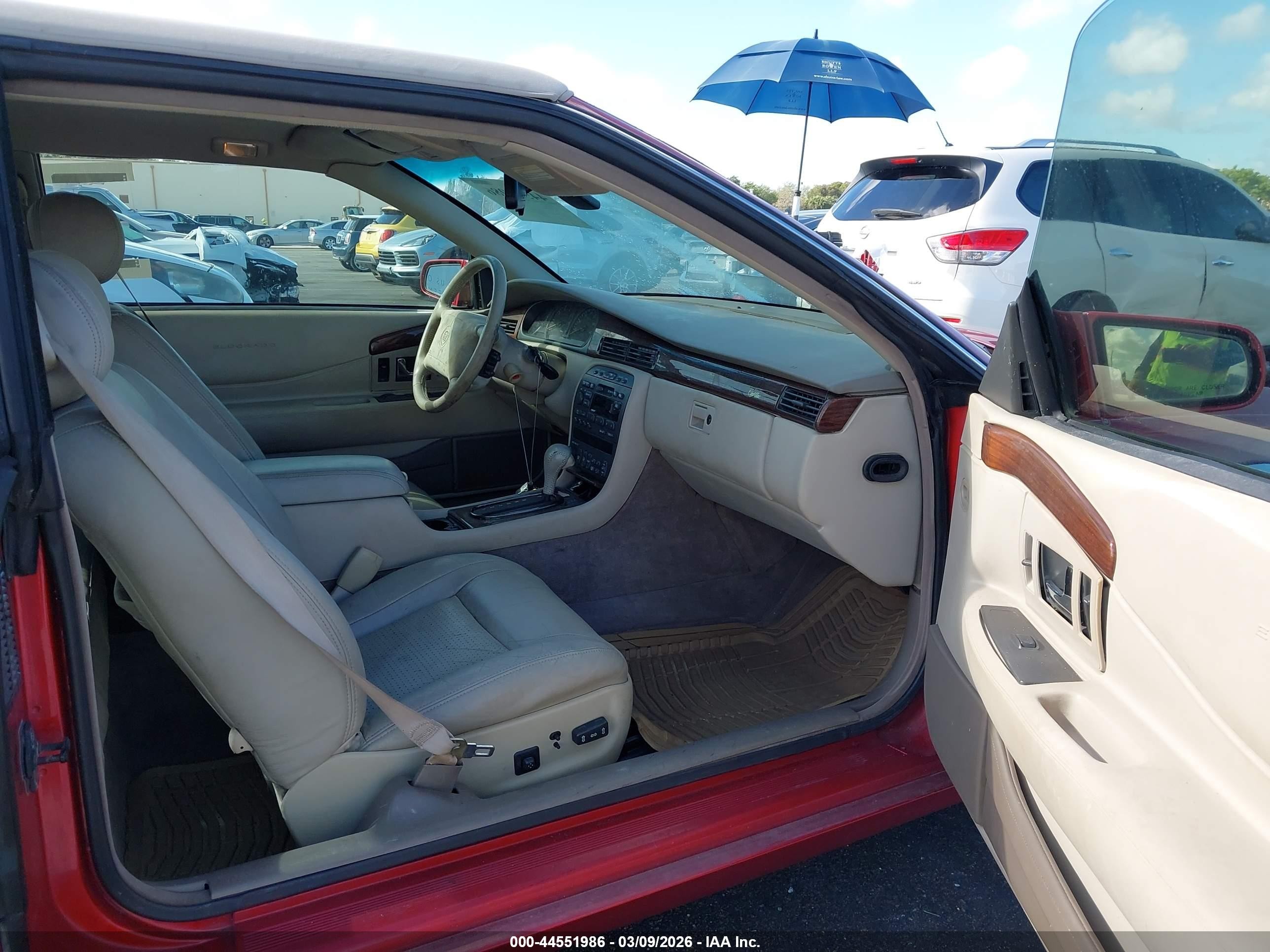 1997 Cadillac Eldorado Touring Red vin: 1G6ET1295VU607934