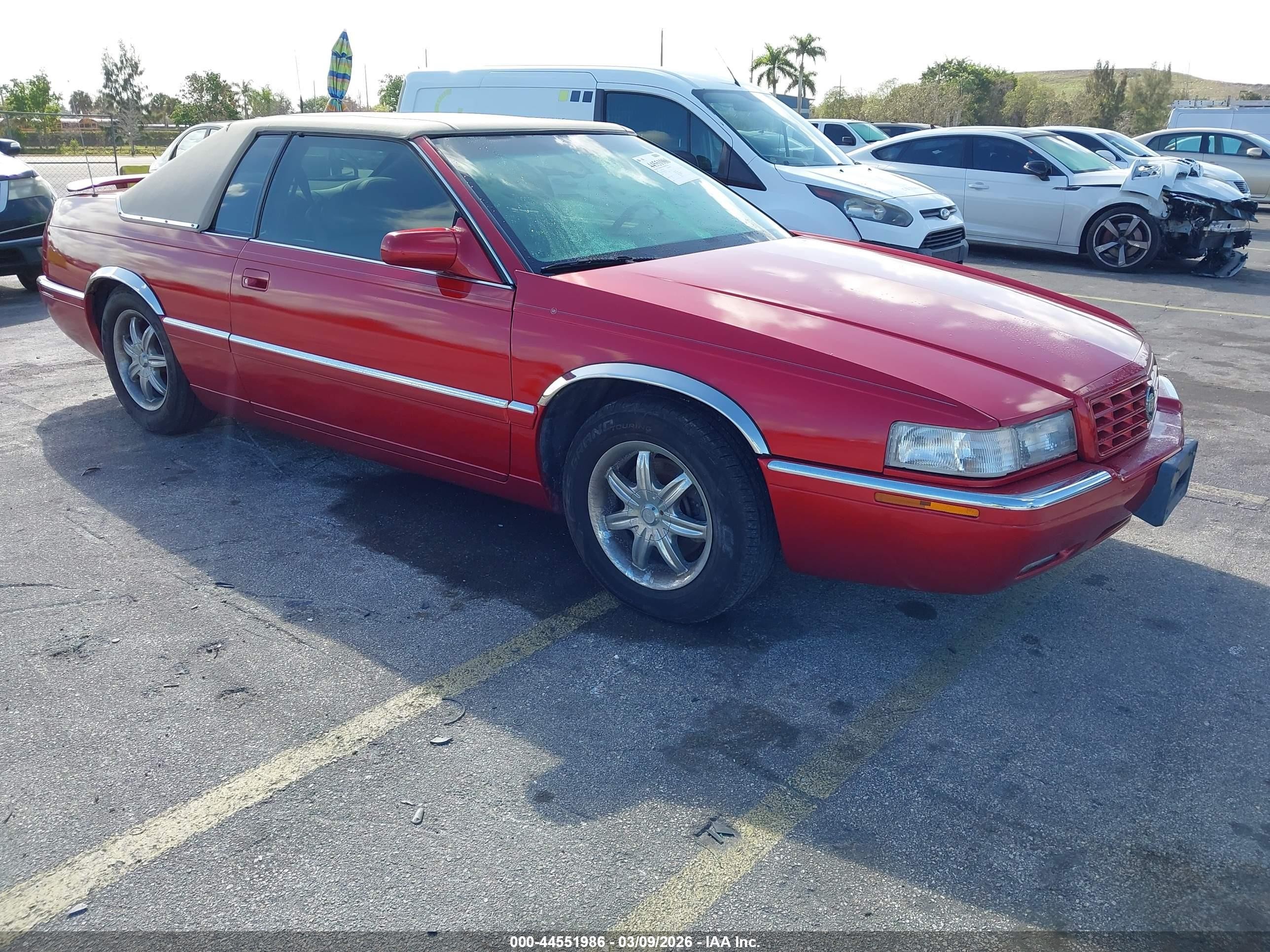 1997 Cadillac Eldorado Touring Red vin: 1G6ET1295VU607934