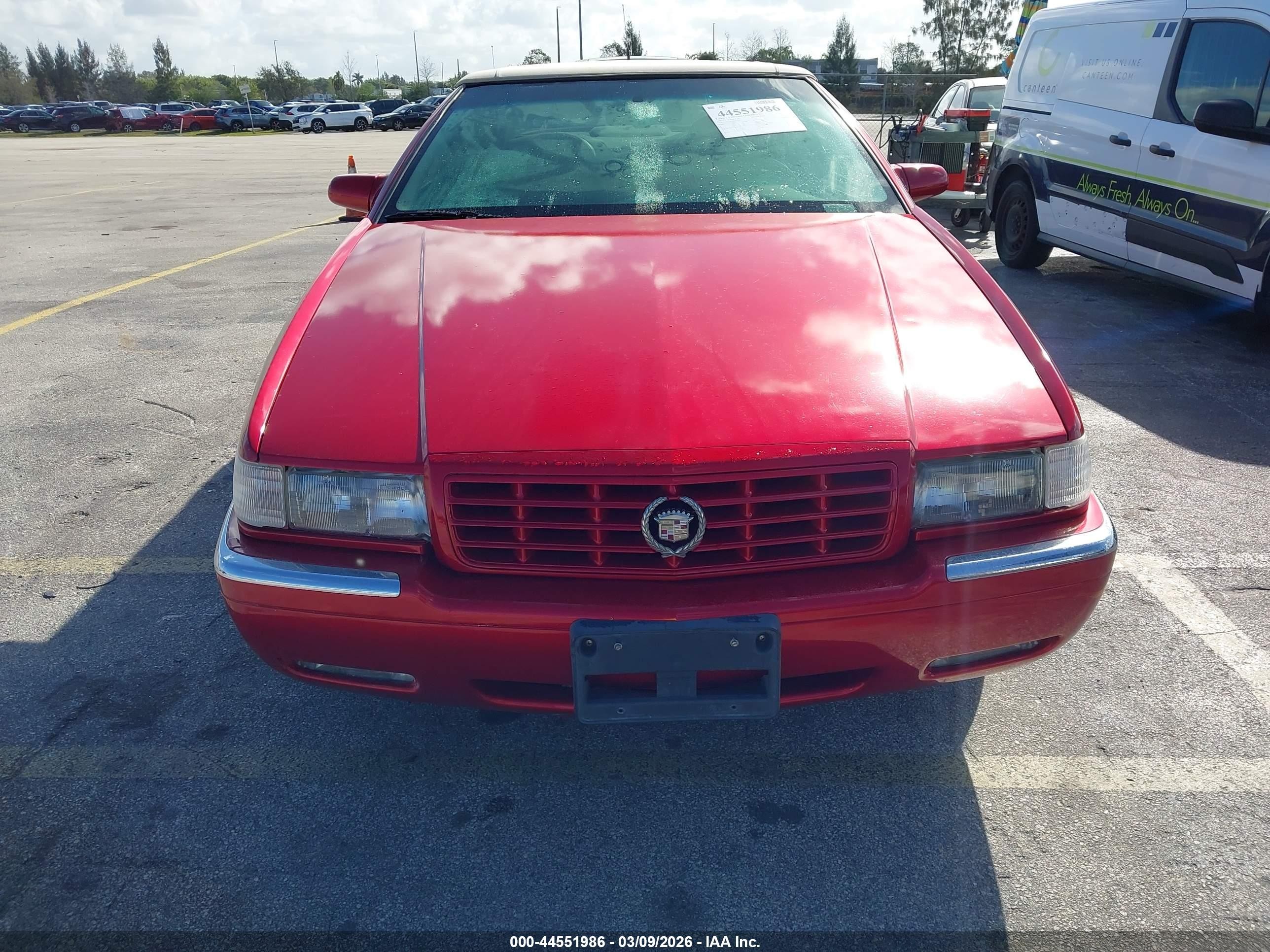 1997 Cadillac Eldorado Touring Red vin: 1G6ET1295VU607934