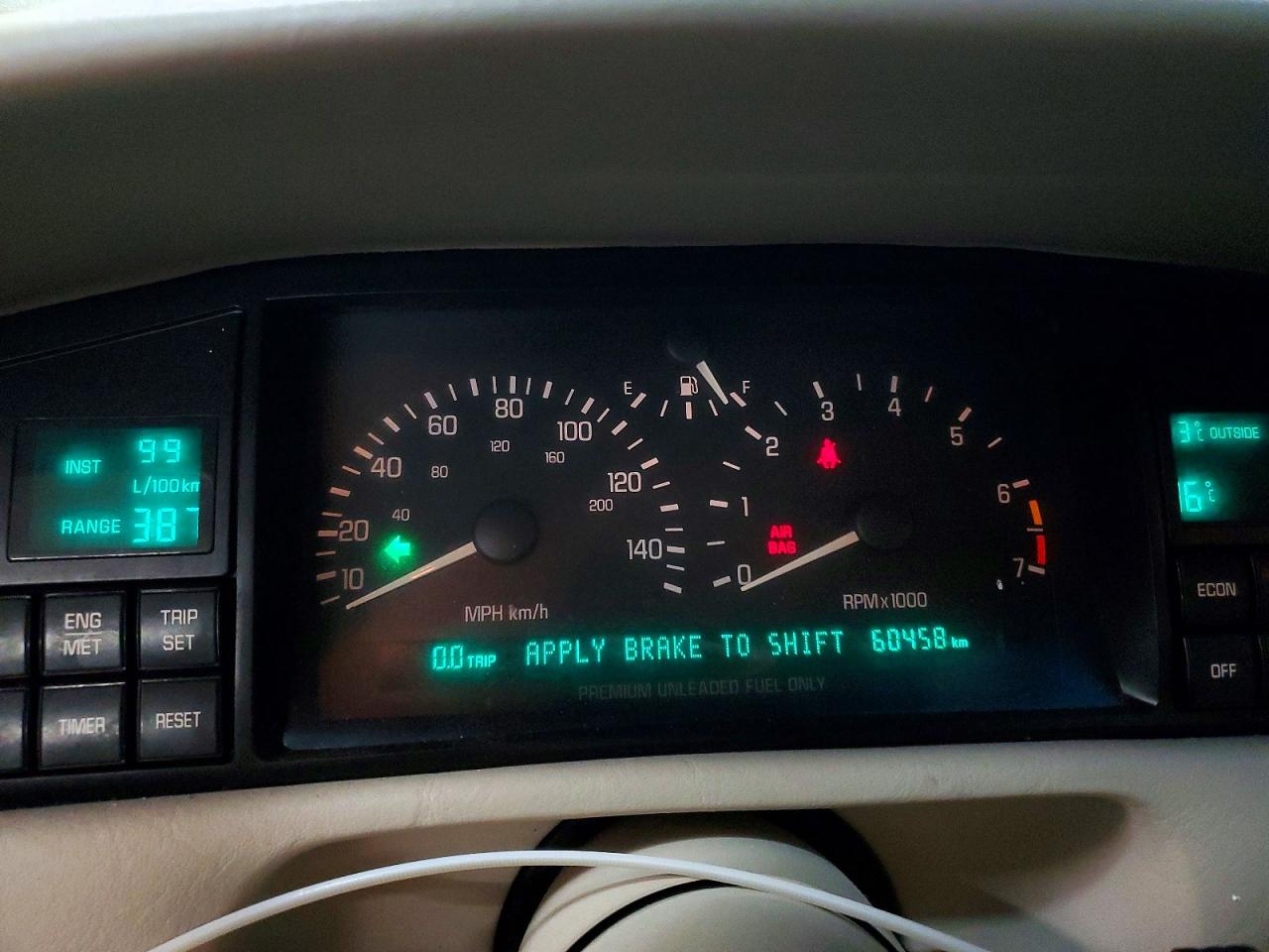1994 Cadillac Eldorado Touring White vin: 1G6ET129XRU622256