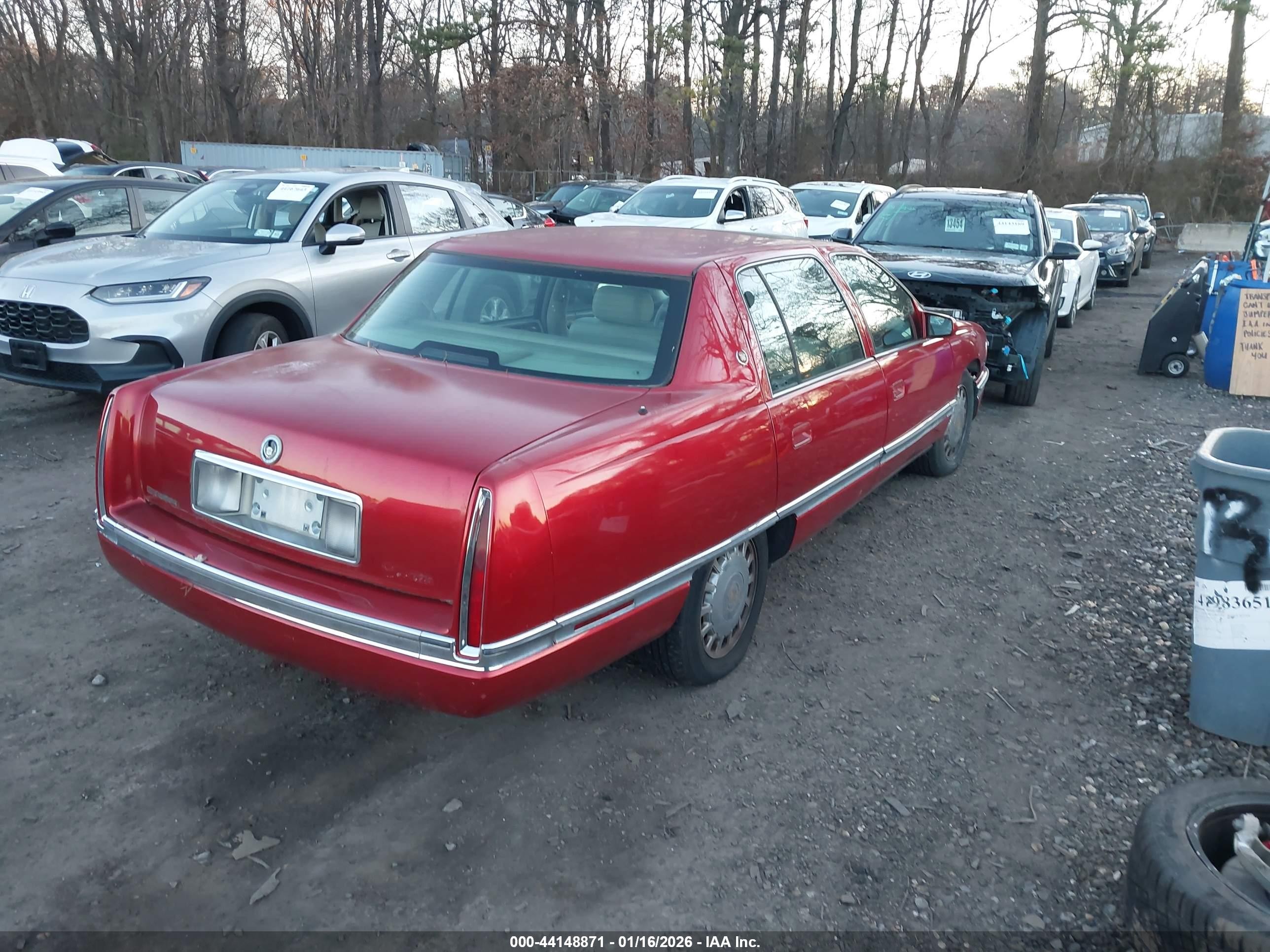 1996 Cadillac Deville   Красный vin: 1G6KD52Y0TU238766