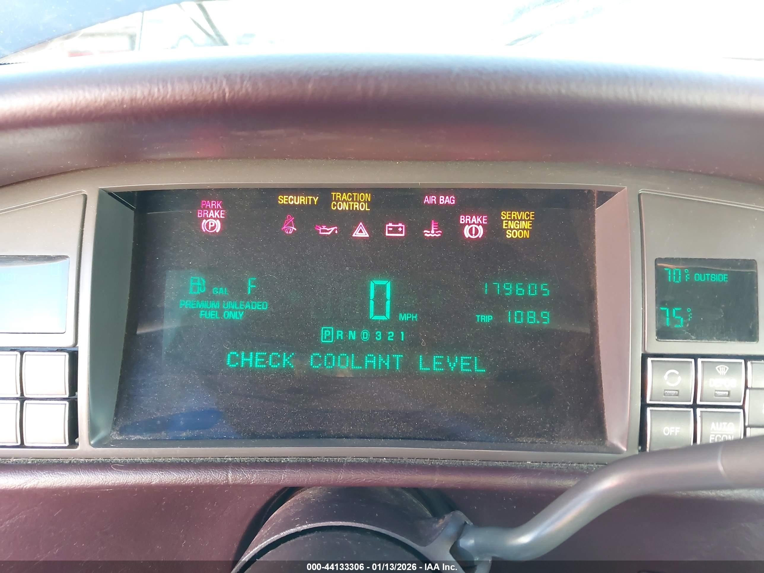 1996 Cadillac Deville   Burgundy vin: 1G6KD52Y6TU246838