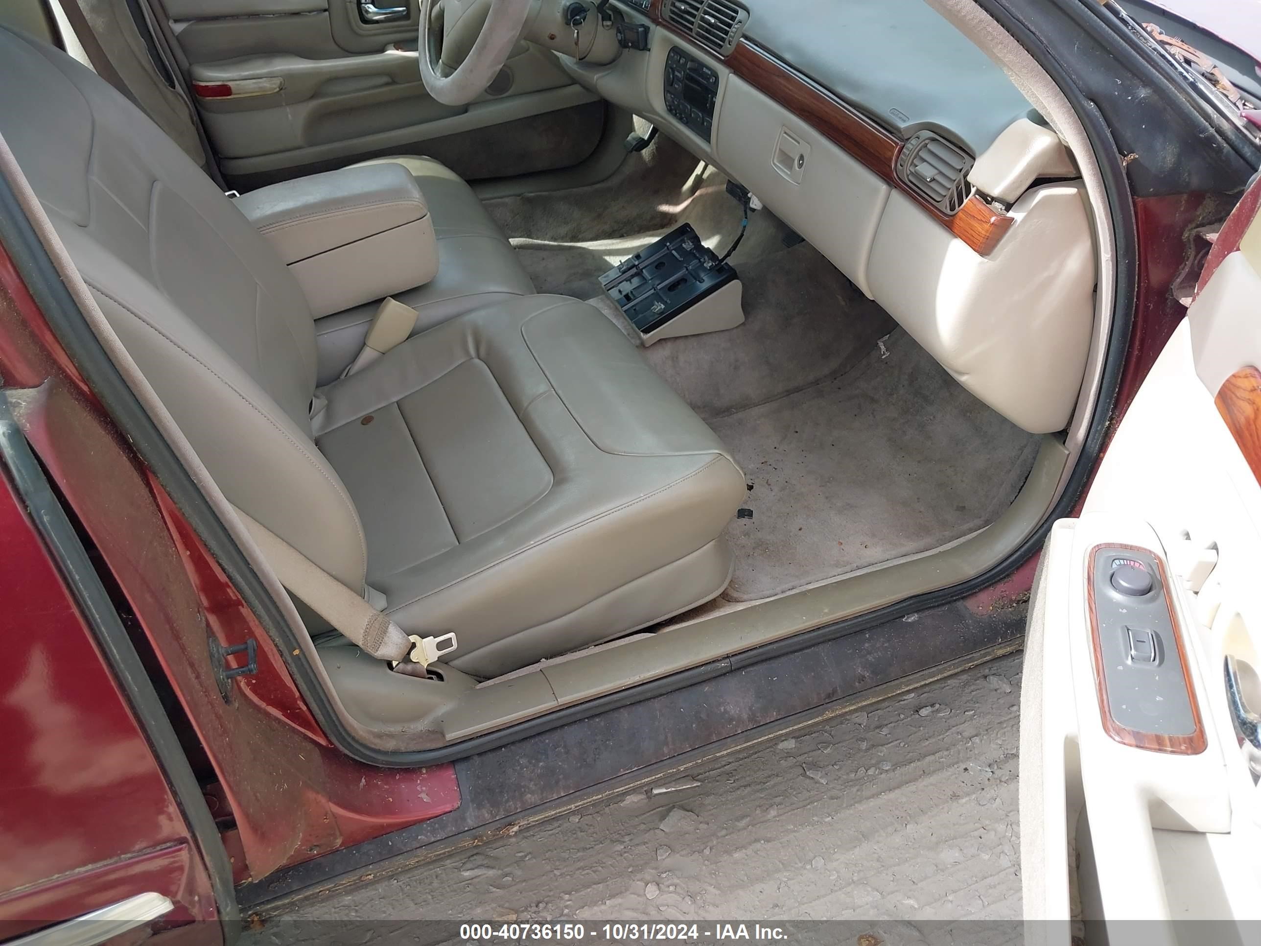 1997 Cadillac Deville Standard Maroon vin: 1G6KD52Y8VU206974