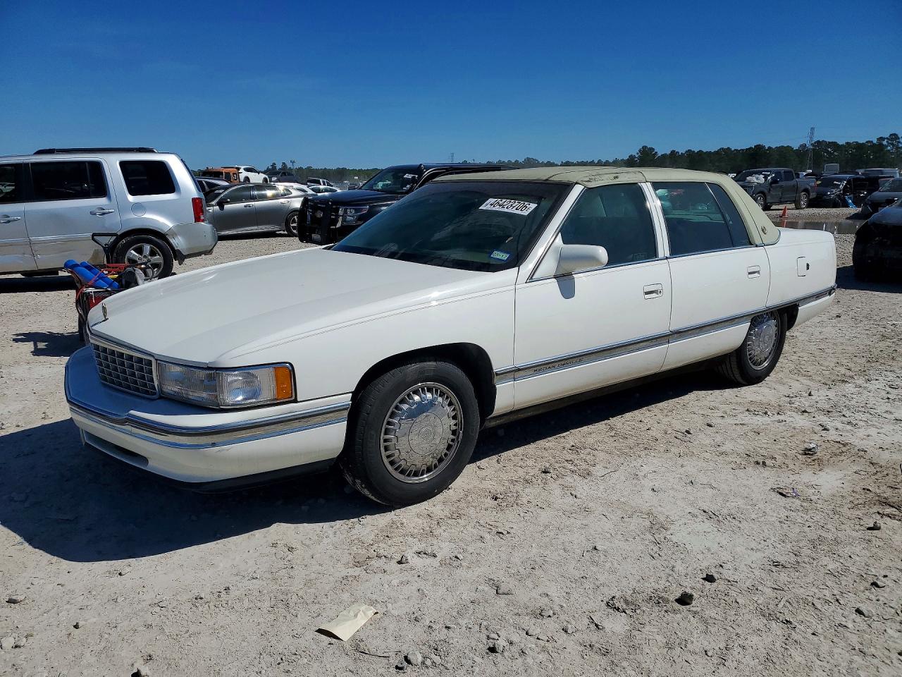 1996 Cadillac Deville White vin: 1G6KD52Y9TU268039